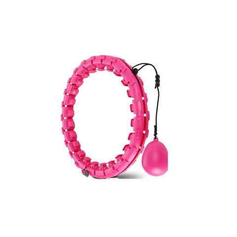 Rötting Design Hula-Hoop-Reifen Smart Fitness Hula-Hoop-Reifen Farbe Pink 24tgl. Bauchtraining, Umfang bis 120 cm