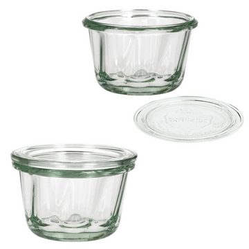 MamboCat Einmachglas 12er Set Weck Gugelhupfglas 165 ml Deckel Einkochringe Einkochklammer