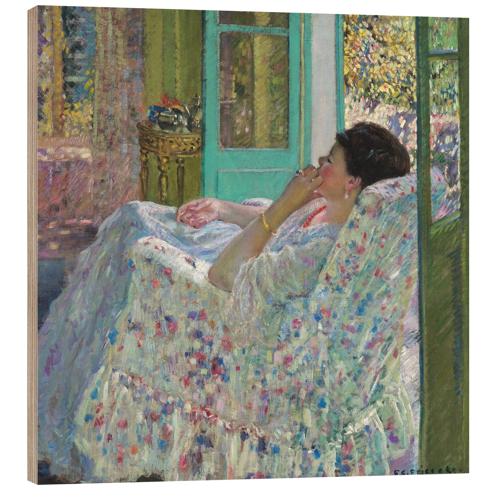 Posterlounge Wandbild Nachmittag, Gelbes Zimmer, 1910, Frederick Carl Frieseke, erhältlich als Poster, Leinwandbild, Wandsticker oder Acrylglasbild