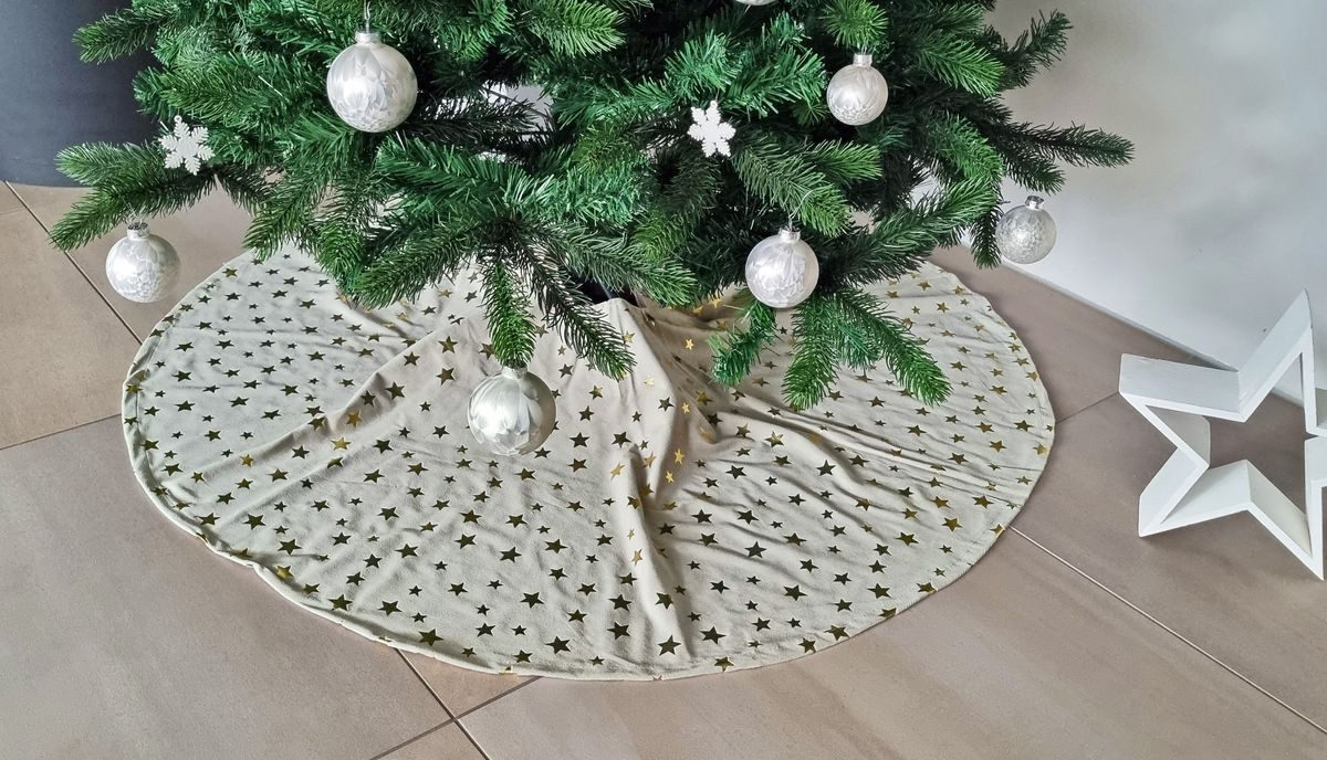 JACK Weihnachtsbaumdecke Kuschlige Christbaumdecke Rund Ø 120cm Weihnachtsb günstig online kaufen