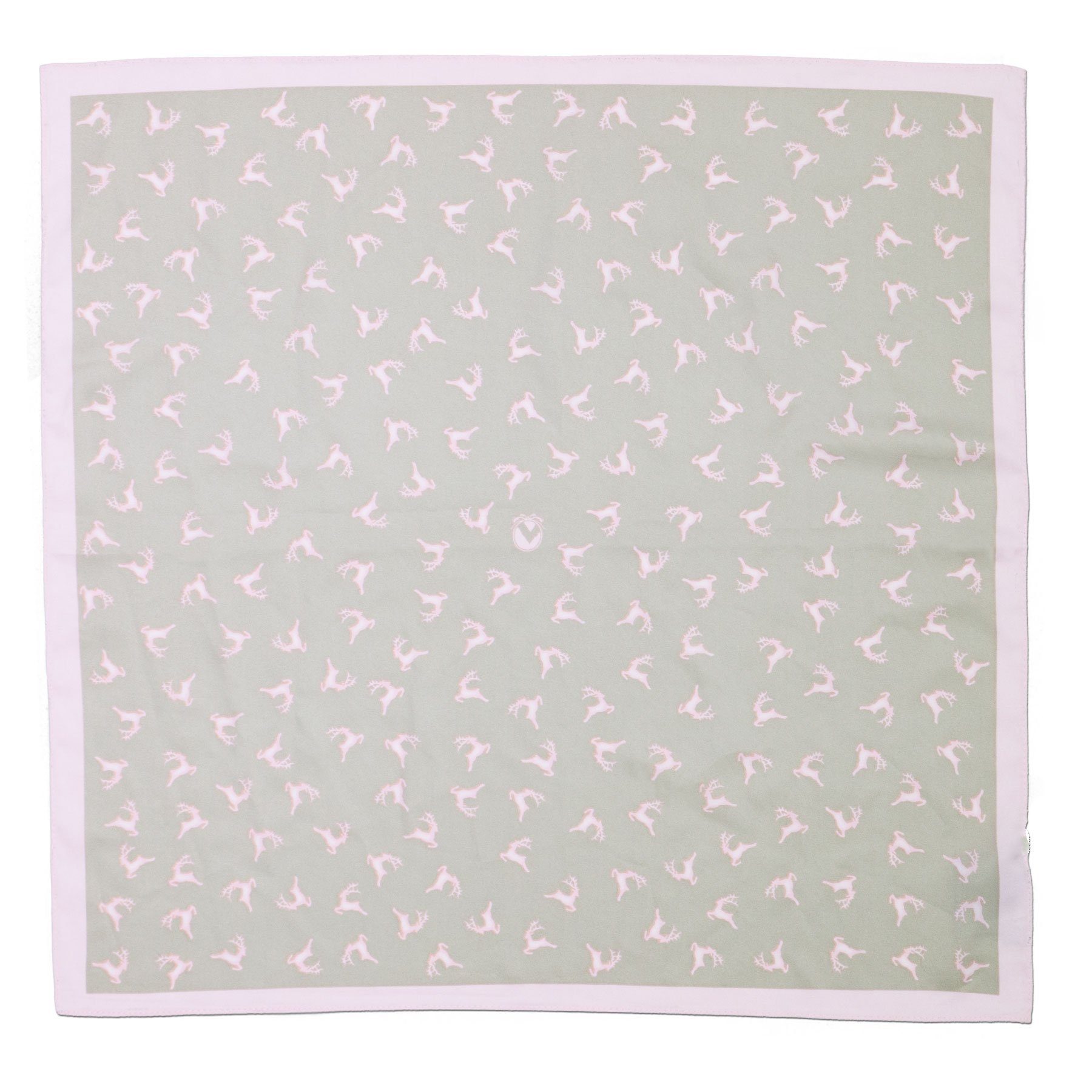 Alpenflüstern Nickituch Trachten-Nickituch Springende Hirsche (rosa-braun)