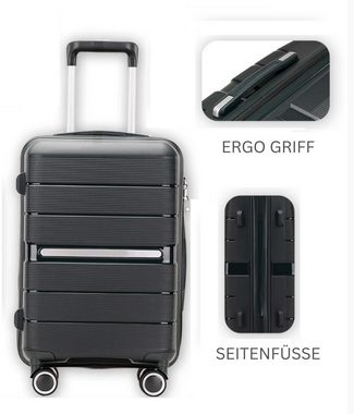 KESSMANN Kofferset Hartschalen Koffer Set 3 Teilig M mittel L groß XL Trolley Organizer, 4 Rollen, (Koffer-Set, 3 tlg., Leichtgewicht Rollkoffer 360° Rollen Reisen Urlaub Reisekoffer Set), Trolley Gepäckset Hartschalenkoffer Urlaubskoffer Handgepäck Organizer