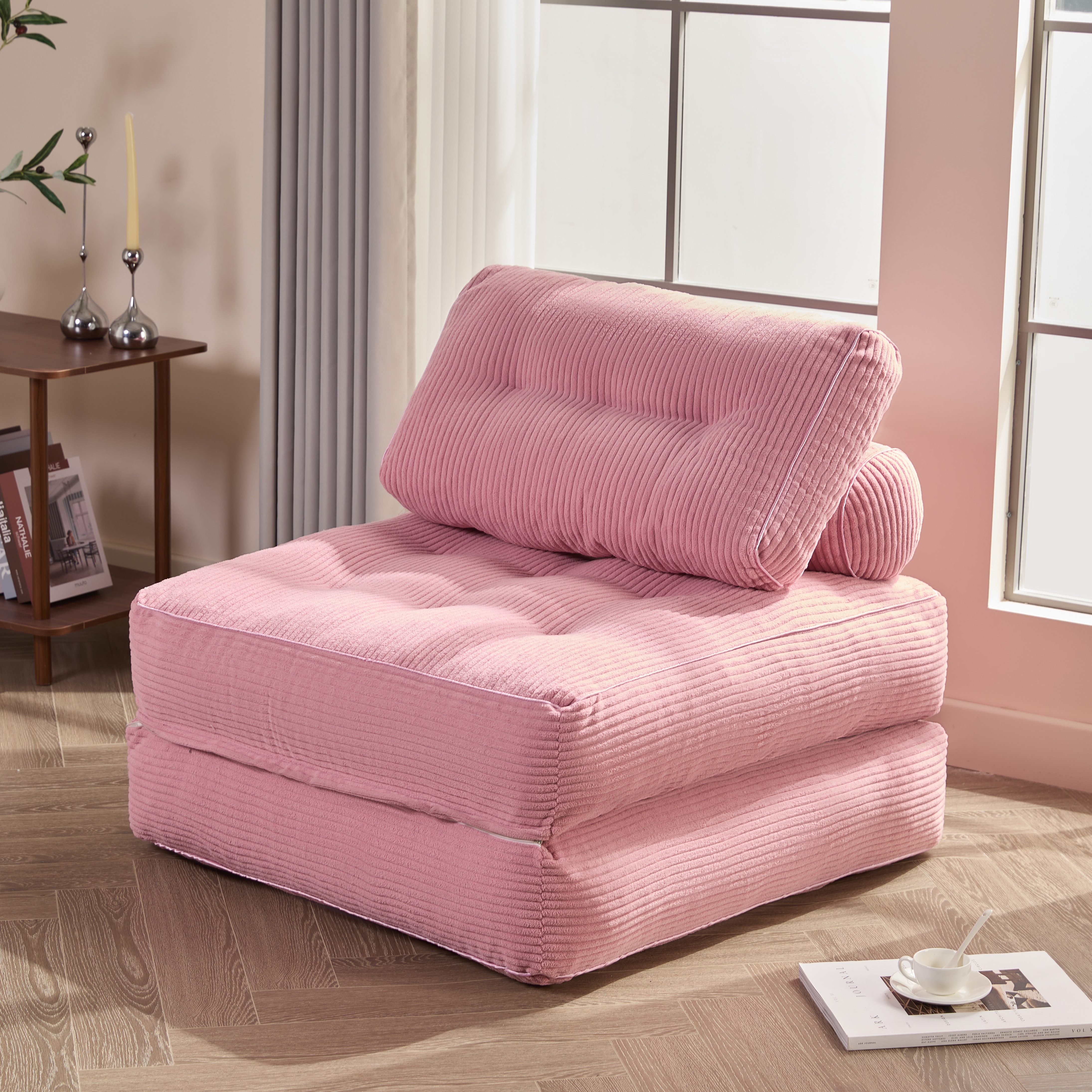 LITBIRD Schlafsofa faltbar, 4-in-1 Multifunktionssofa, Sitzsack-Sofa, Relaxsessel, 1 Teile, Spielsofa & Gästebett für kleine Räume