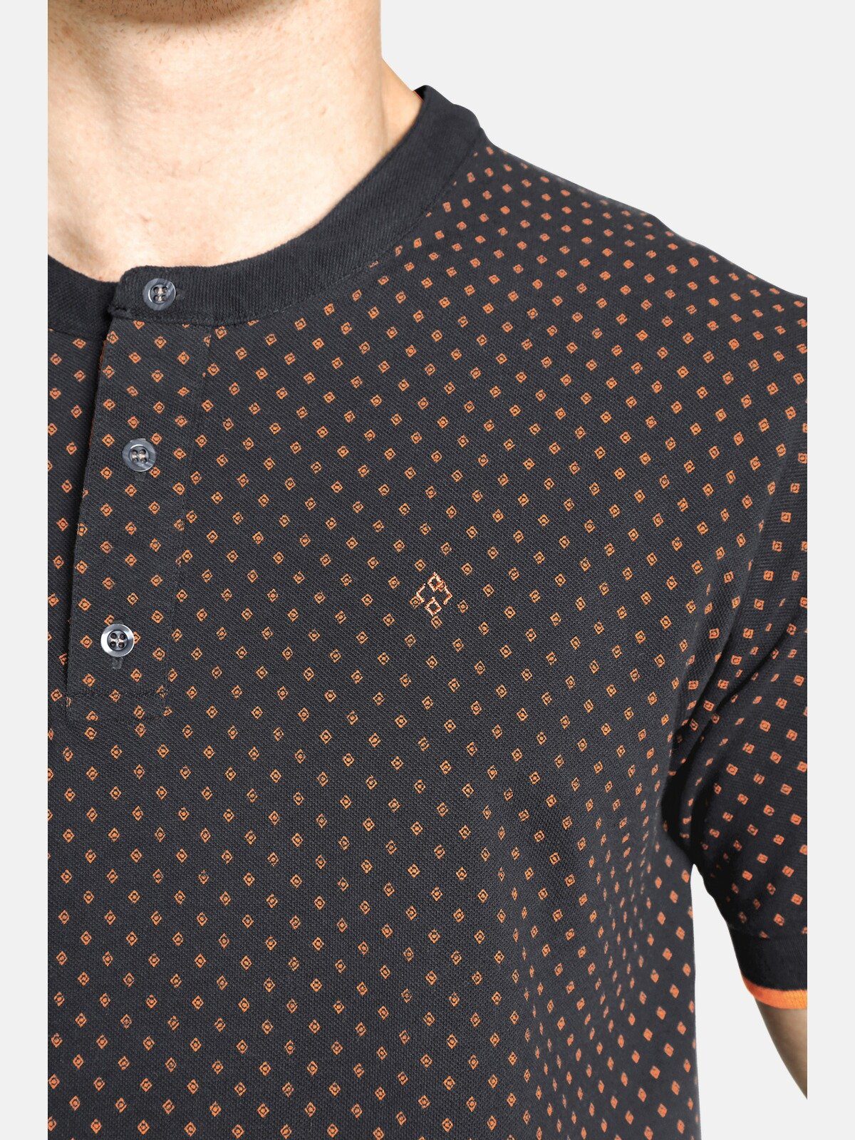dunkelgrau Rautendesign minimal DUKE Charles in COLIN Colby T-Shirt