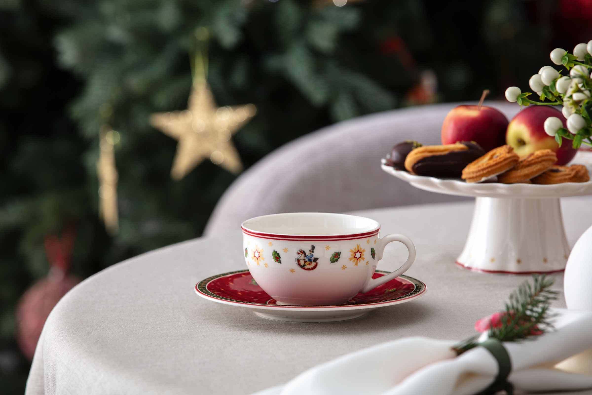 Villeroy & Boch Tasse Toy's Delight Kaffeetassen mit Untertassen 170 ml, 12-tlg., Porzellan