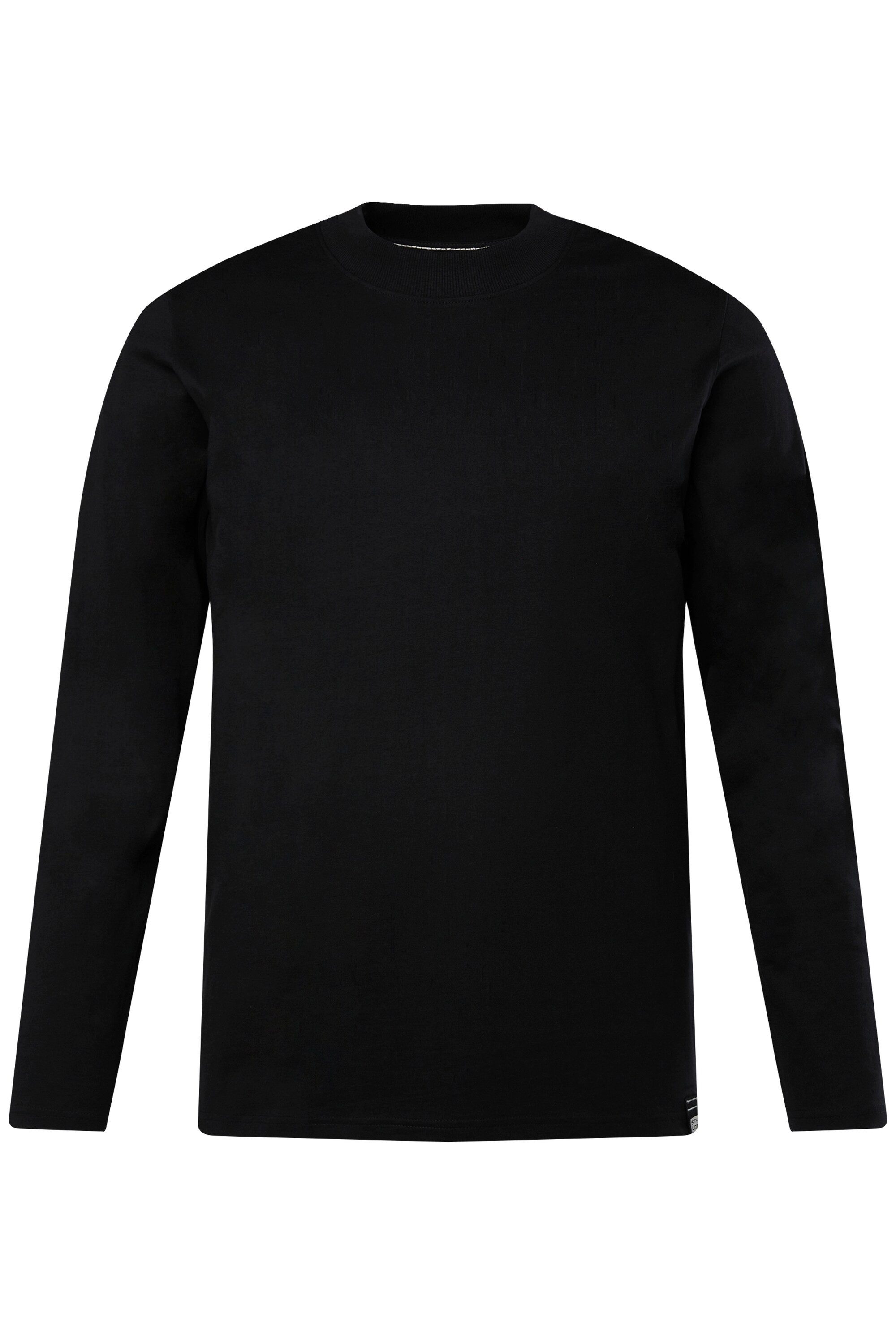 T-Shirt Langarmshirt Stehkragen