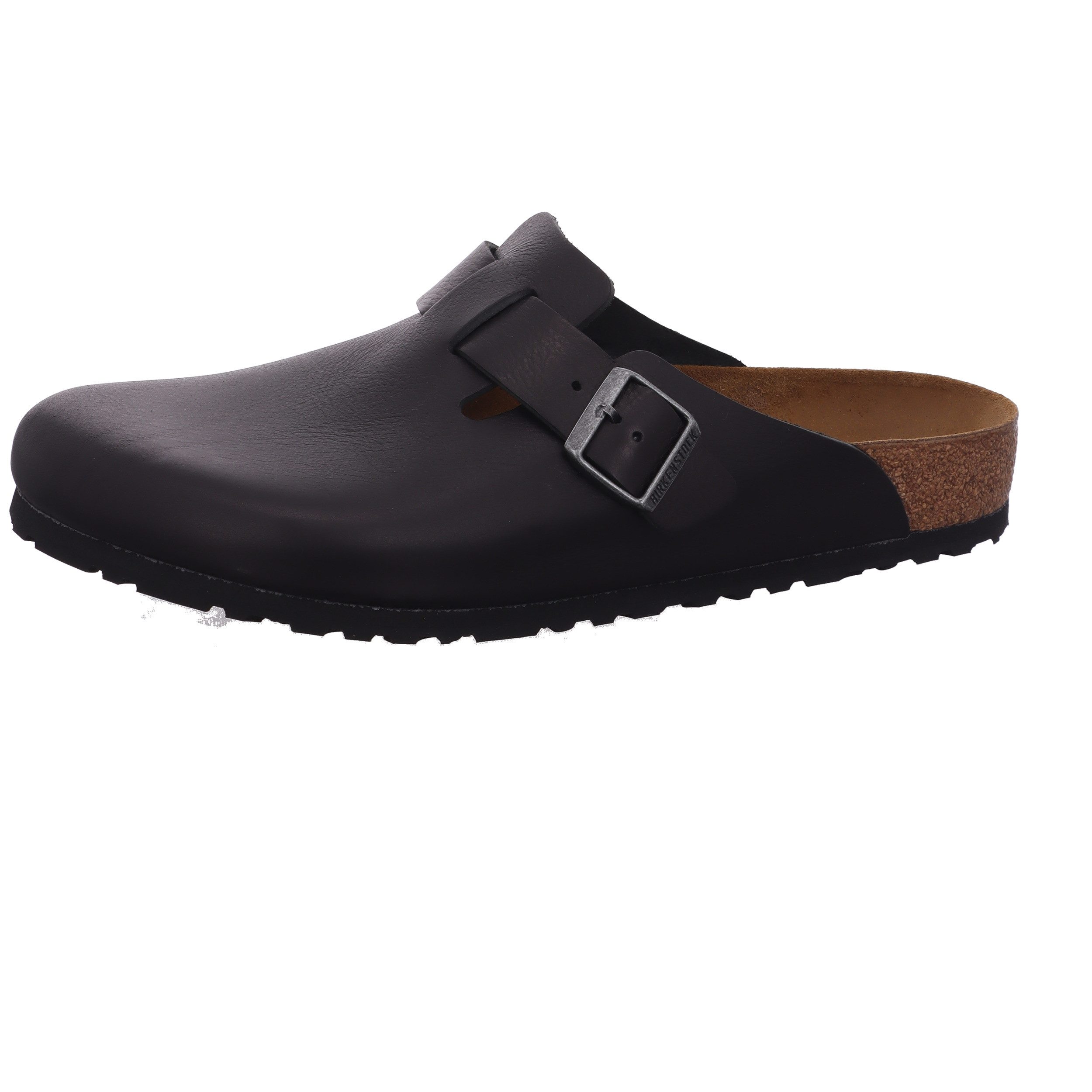 Birkenstock - BOSTON weit - schwarz Pantolette