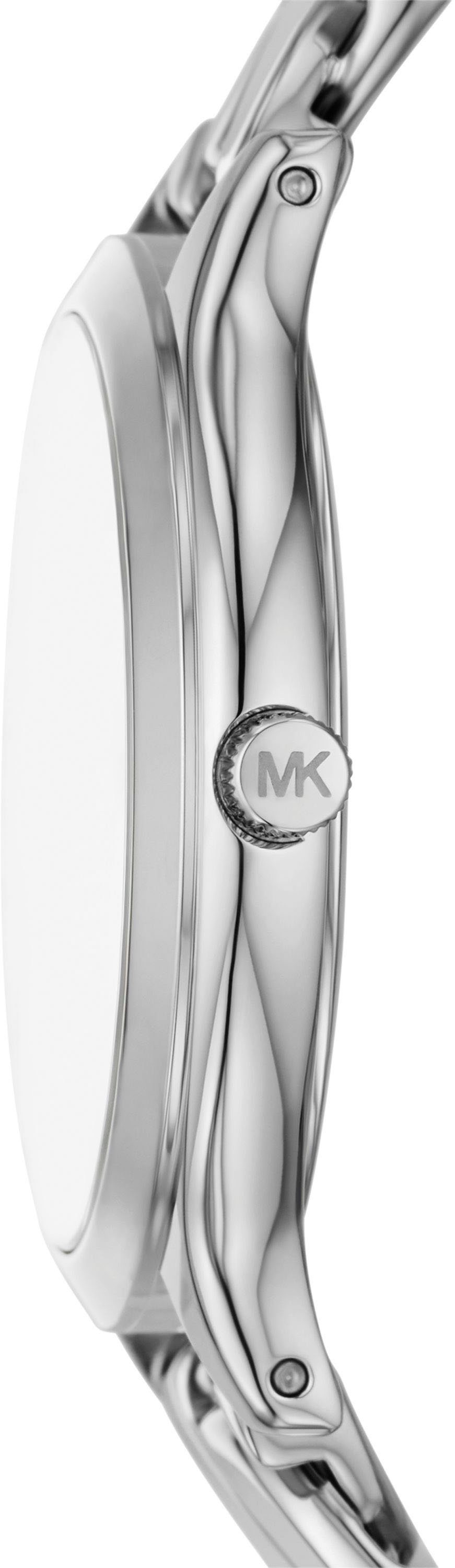 MICHAEL KORS Quarzuhr SLIM RUNWAY CHAIN MK7474, Armbanduhr, Damenuhr, Edelstahlarmband