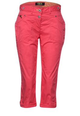 Cecil 3/4-Hose Cecil Casual Fit Hose in 3/4 in Sunset Coral (1-tlg) Five Pockets