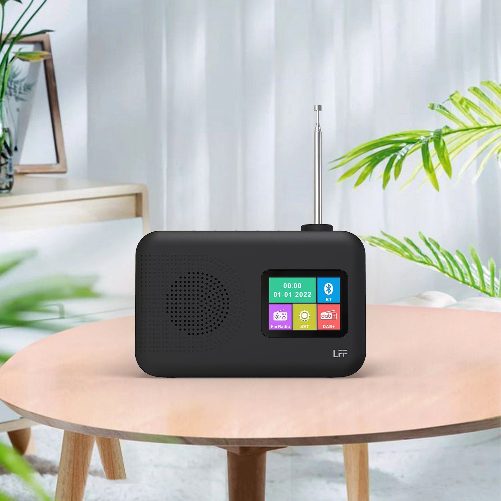 mit mit DAB awortek Farbdisplay Digitalradio RDS Digitalradio Schwarz (DAB) Radio Bluetooth UKW