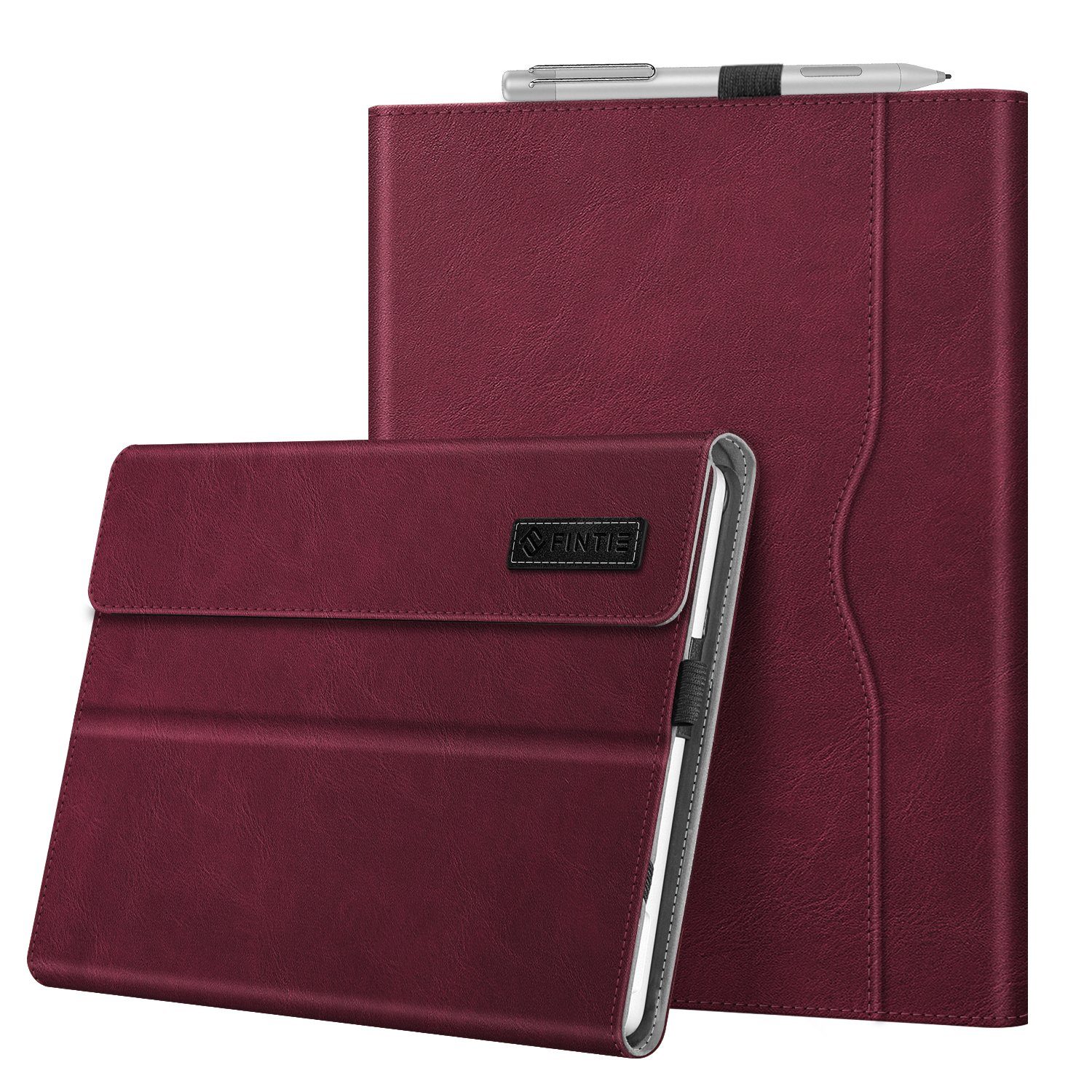 Fintie Tablet-Hülle für Microsoft Surface Go 4/Surface Go 3/Surface Go 2/Surface Go 10 Zoll, Multi-Sichtwinkel Hülle mit Dokumentschlitze, Type Cover kompatibel
