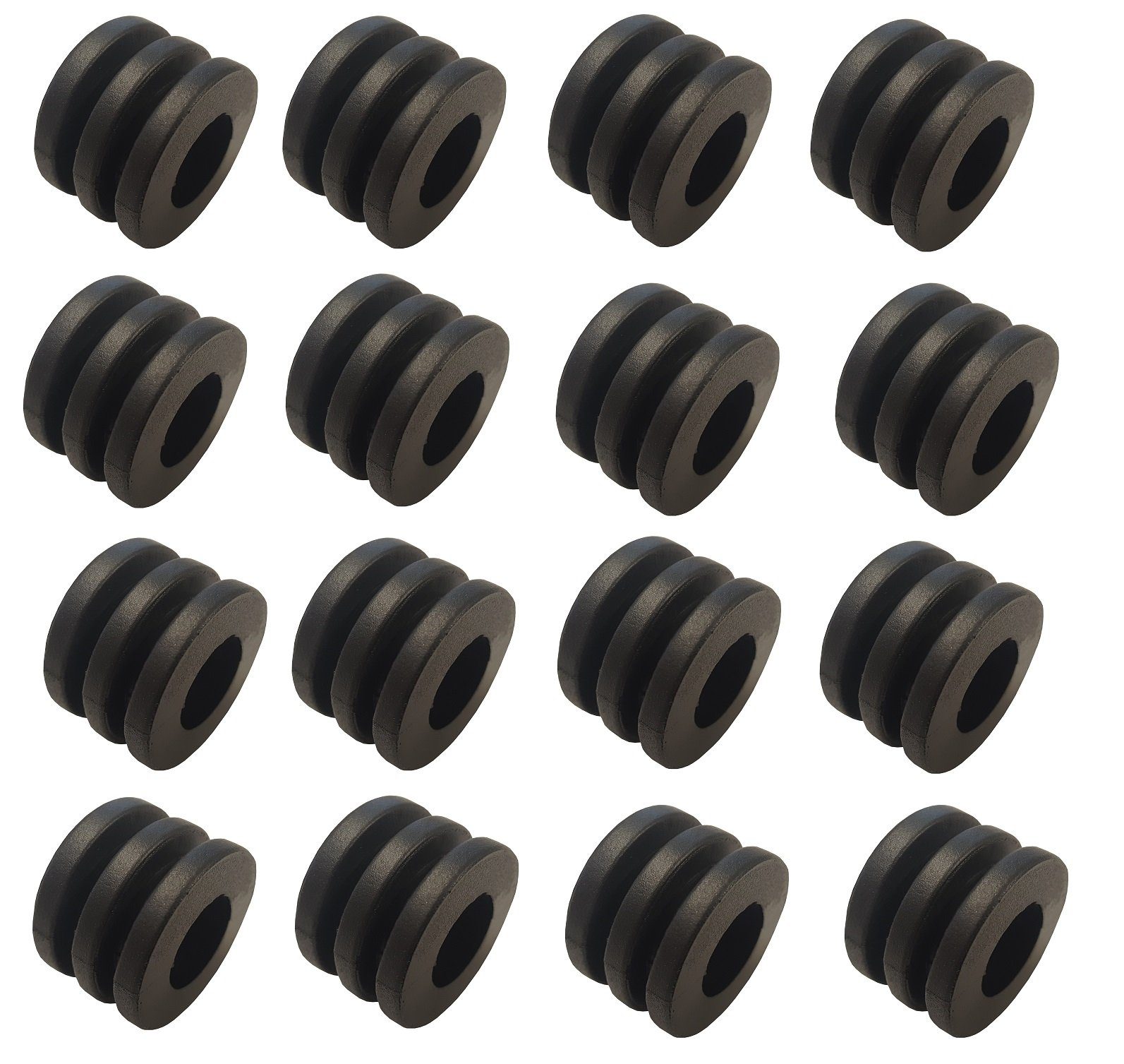 Kickertisch SET 16x Kicker Kickertisch Gummipuffer für 16 mm Stangen