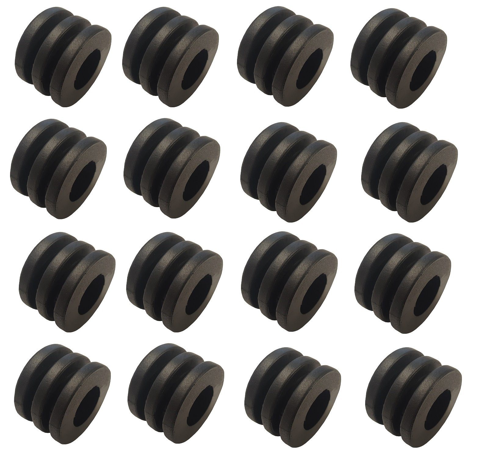 Charlsten Kickertisch SET 16x Kicker Kickertisch Gummipuffer für 16 mm Stangen