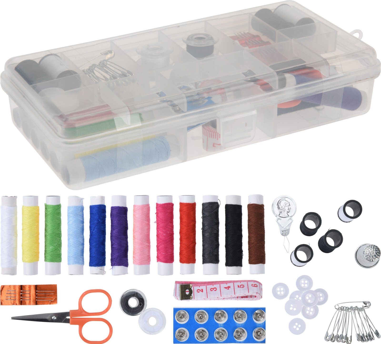 Koopman Nähkasten Box Set Kunststoff Nähset 44 Teile Bunt Nähgarn, (1-St), günstig online kaufen