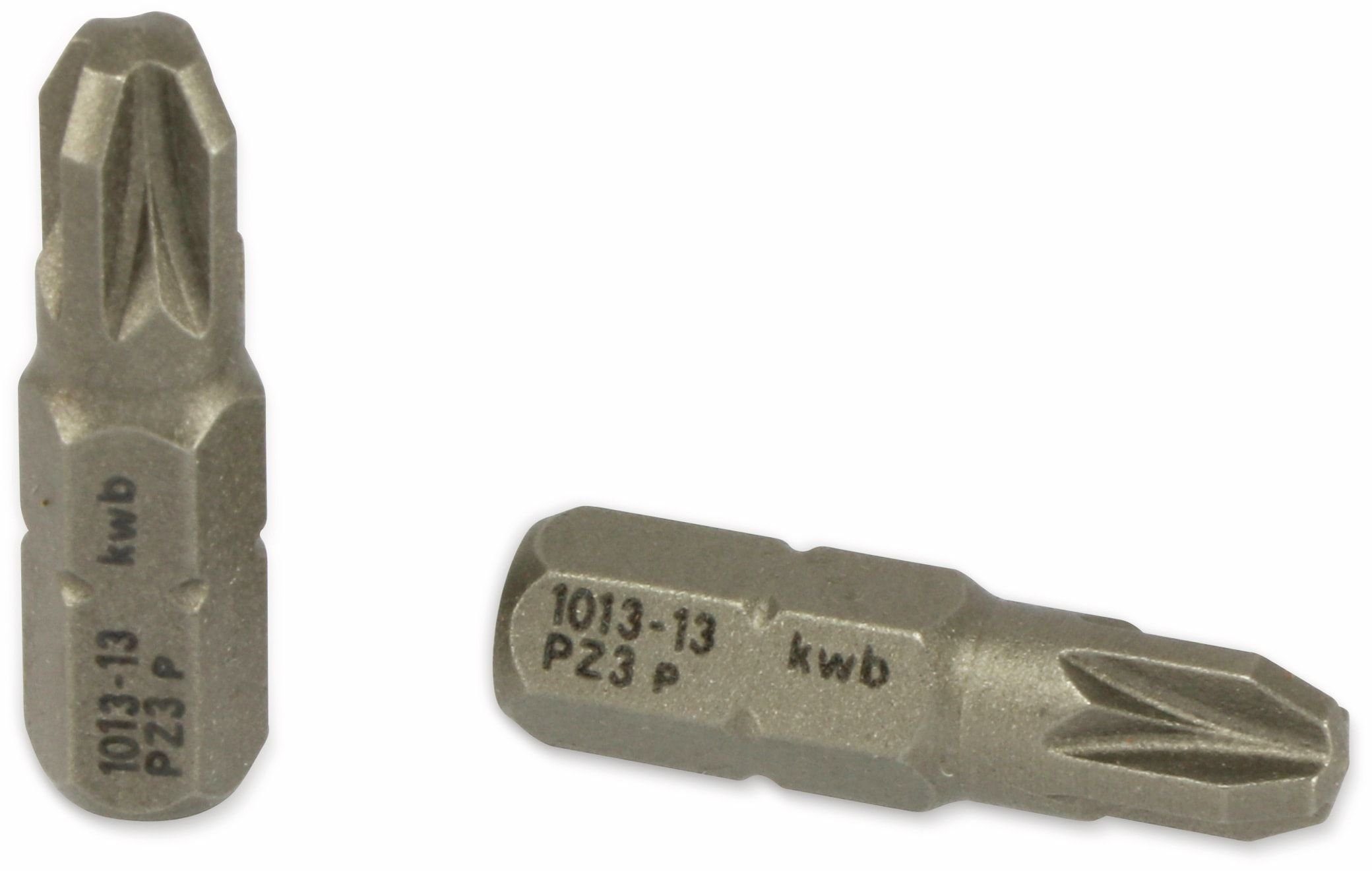 kwb Bohrer- und Bitset KWB Bit-Set, PZ3, Chrom-Vanadium Stahl, 10 Stück