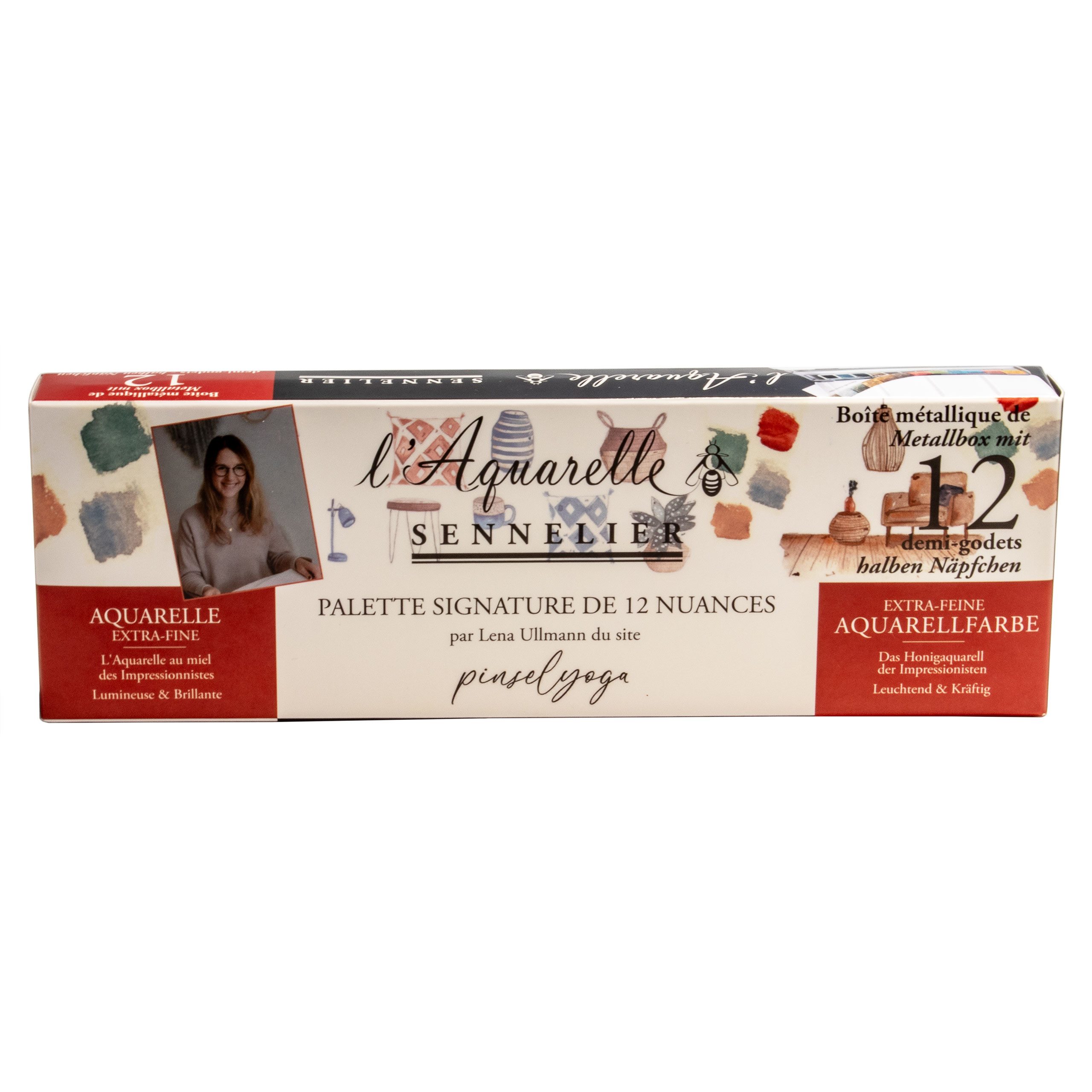SENNELIER Aquarellfarbe Aquarellfarben - Signature Lena Ullmann 12 halbe Näpfchen N131613.LU
