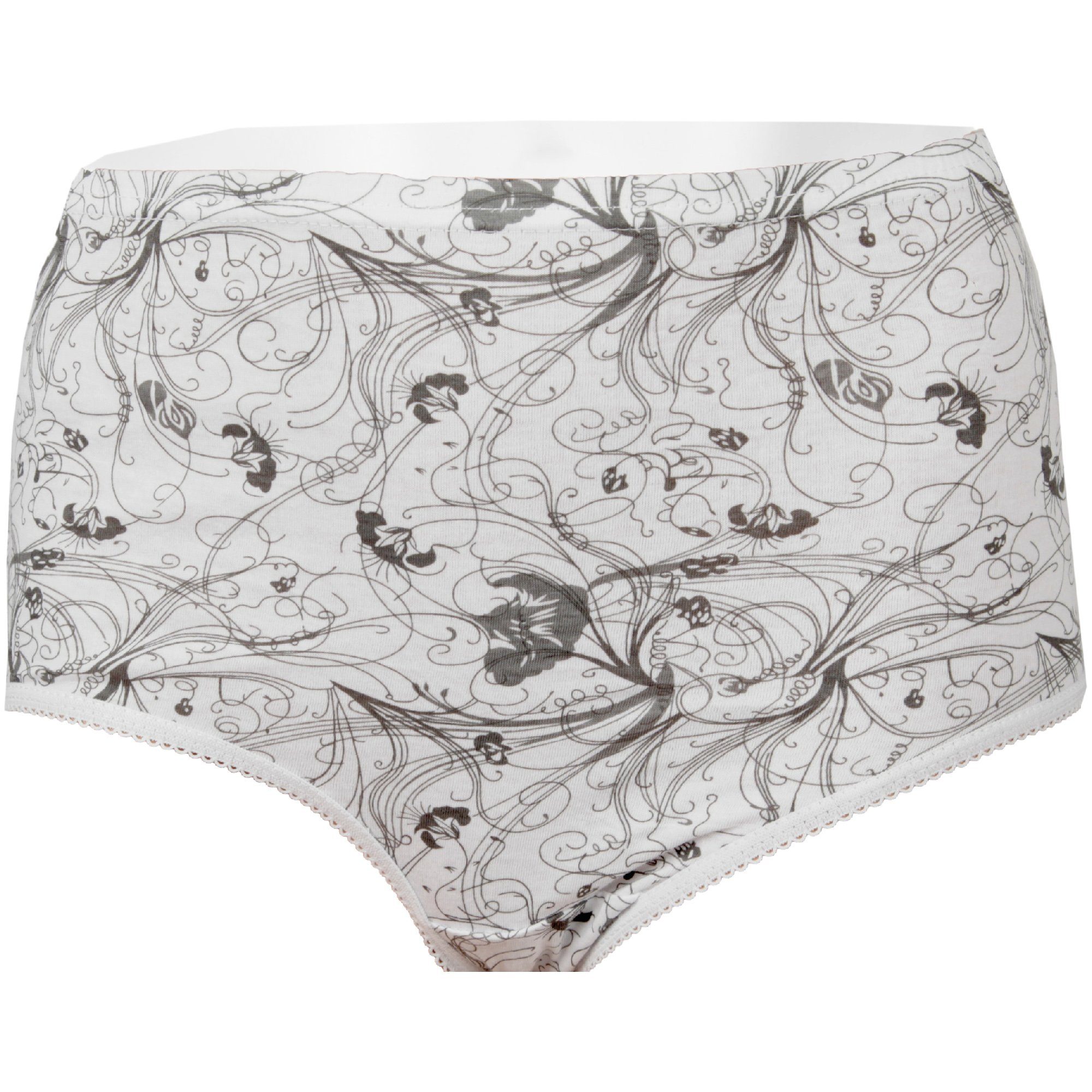 hemmy Fashion Hüftslip BHS-05152 (5-St) Damen Slips - 100% Baumwolle - hohe Taille mit Gummibund, Hüftslip