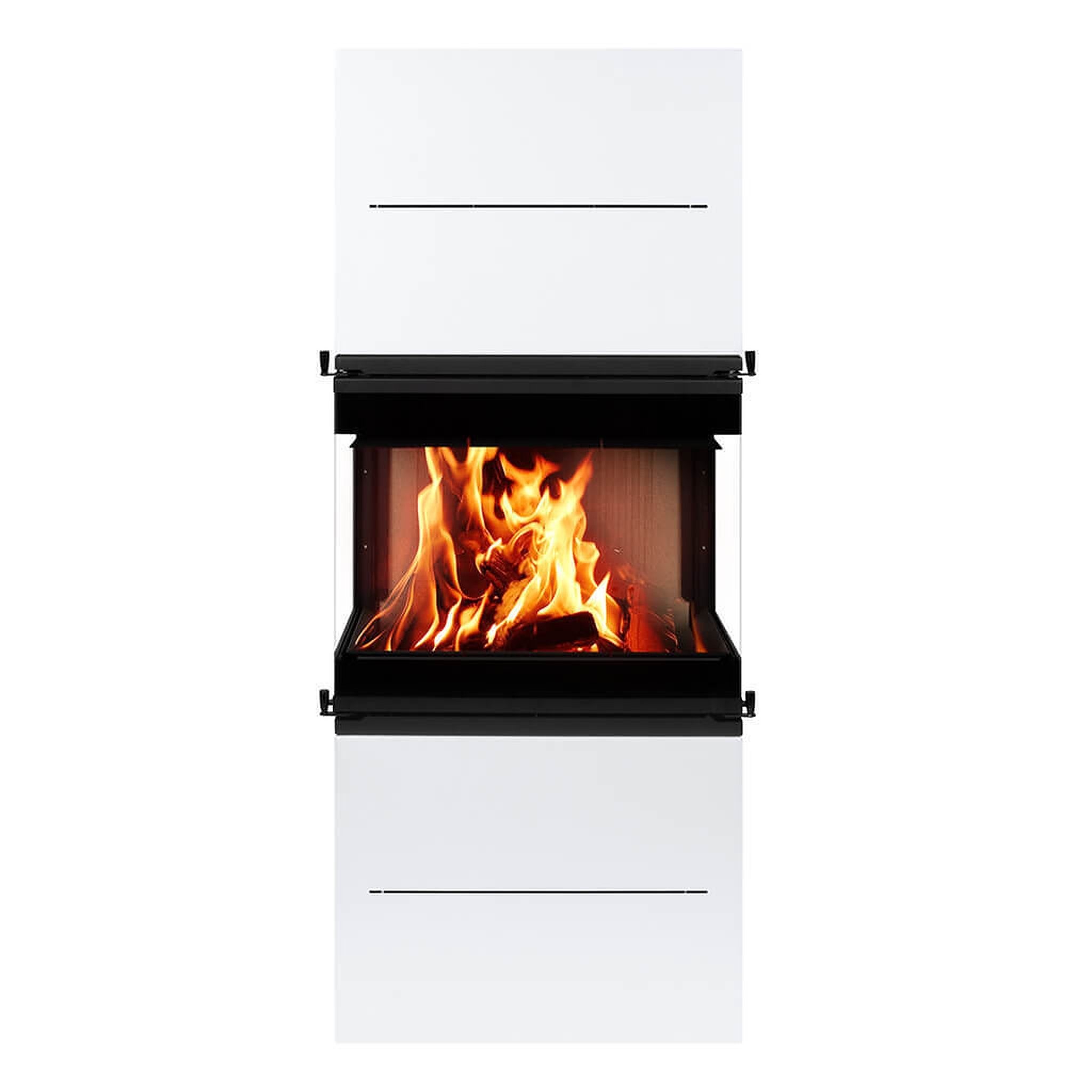 A. Caminetti Kaminbausätze Kaminofen Scandinavian 65 WH weiss BImSchV Stufe 2