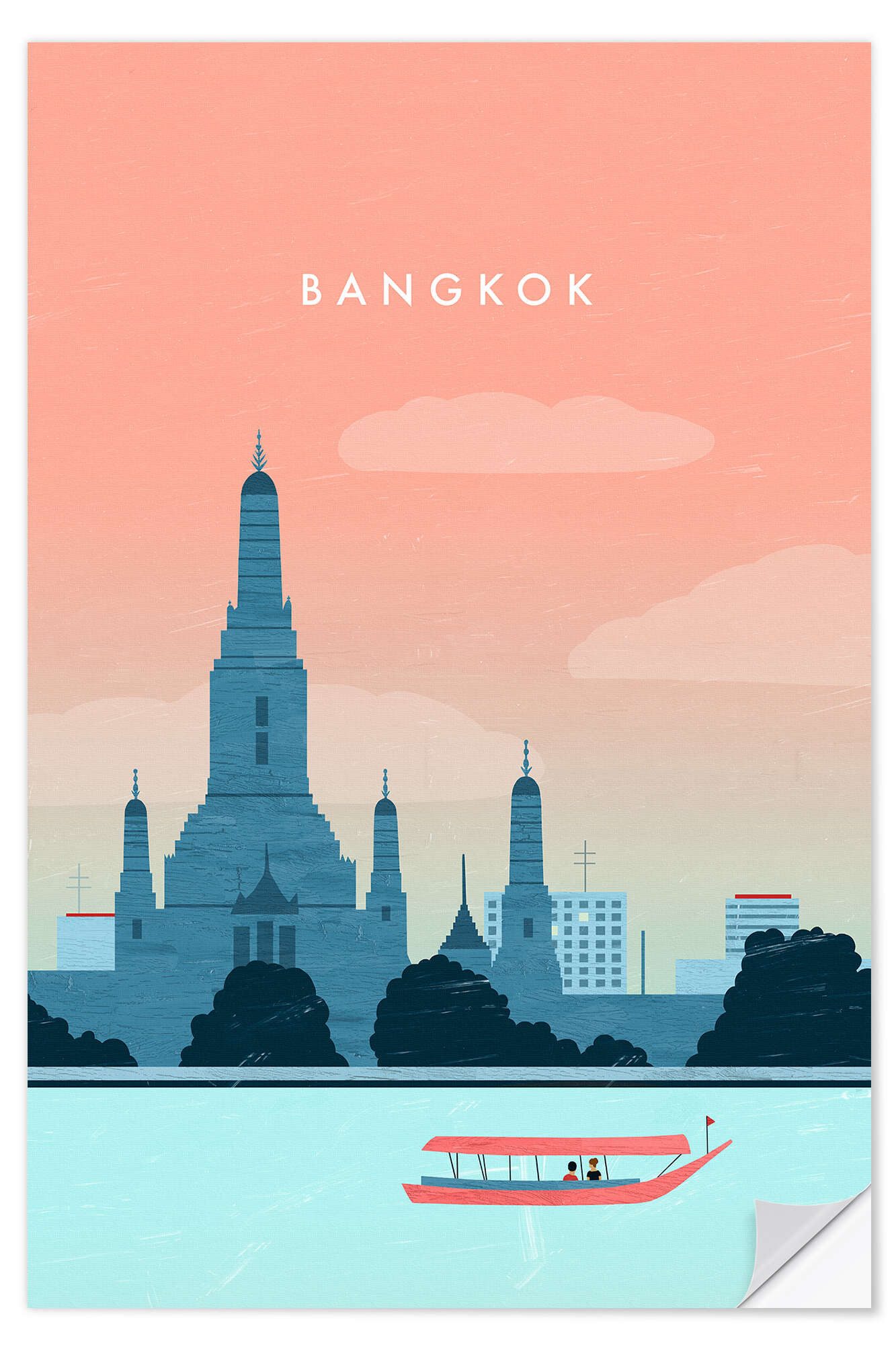 Posterlounge Wandbild Bangkok, Katinka Reinke, erhältlich als Poster, Leinwandbild, Wandsticker oder Acrylglasbild