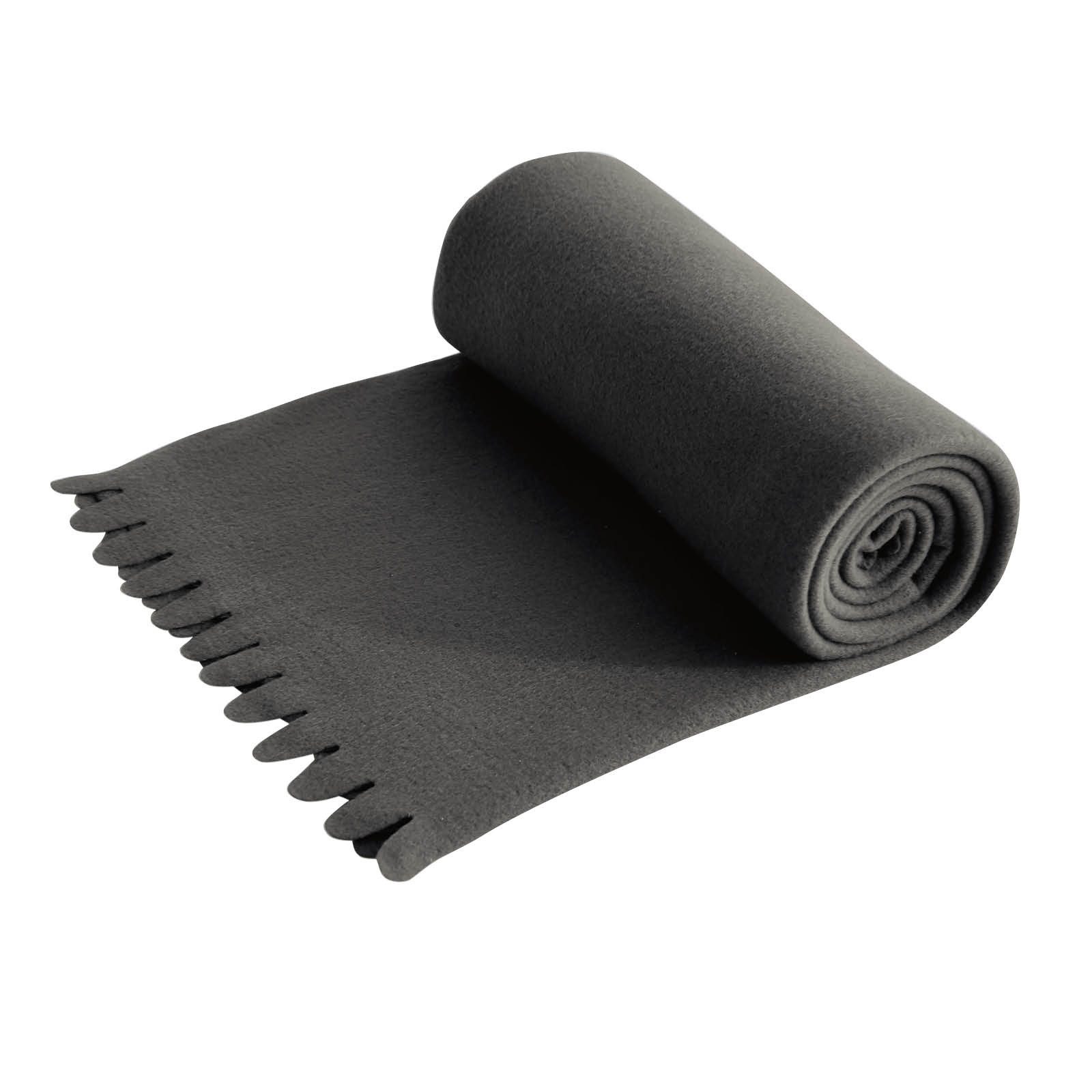 Wohndecke Fleecedecke WAVE ca. 120x160, wometo, OEKO-TEX®, Fleecedecke mit Wellenrand & Anti-Pilling