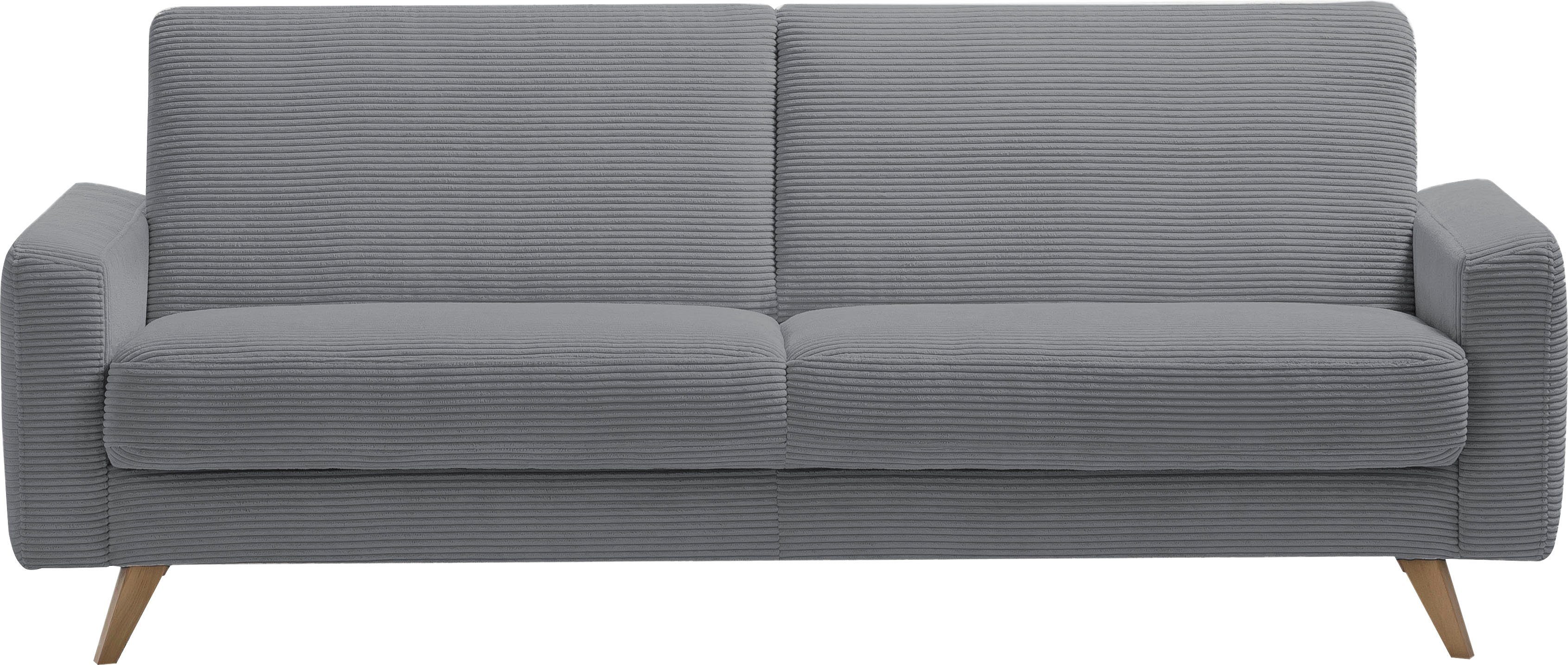 exxpo - sofa fashion 3-Sitzer "Samso, elegant und bequem, aktueller Cord Be günstig online kaufen