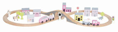 JaBaDaBaDo Spielzeug-Auto »Holzautos mit Straße & Accessoires / Häusern mit Aufbewahrungsbox«