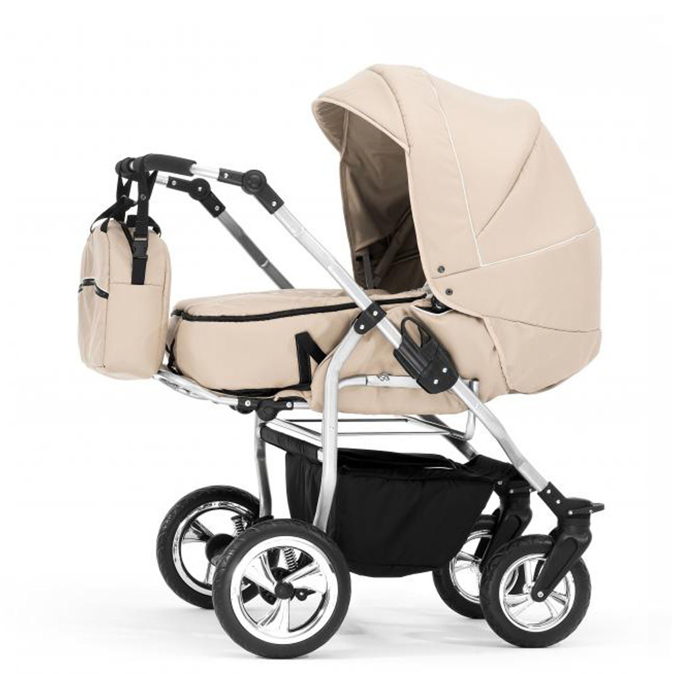 BabyMerc Zwillingswagen Duo 2 in 1 inkl. Sportsitze und umfangreichen Zubehör in 20 Farben
