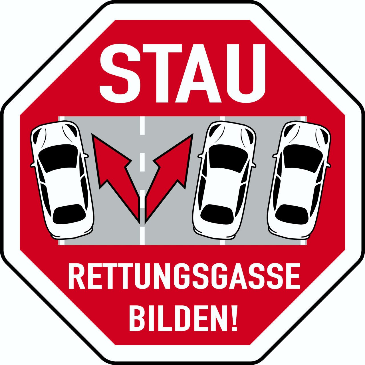 Hermann Schütz Aufkleber Hermann Schütz Aufkleber Rettungsgasse bilden