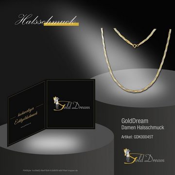 GoldDream Goldkette GoldDream geflochten Halskette Damen (Halskette), Damen Halsketten (geflochten) ca. 45cm, 375 Gelbgold - 9 Karat, 375 We