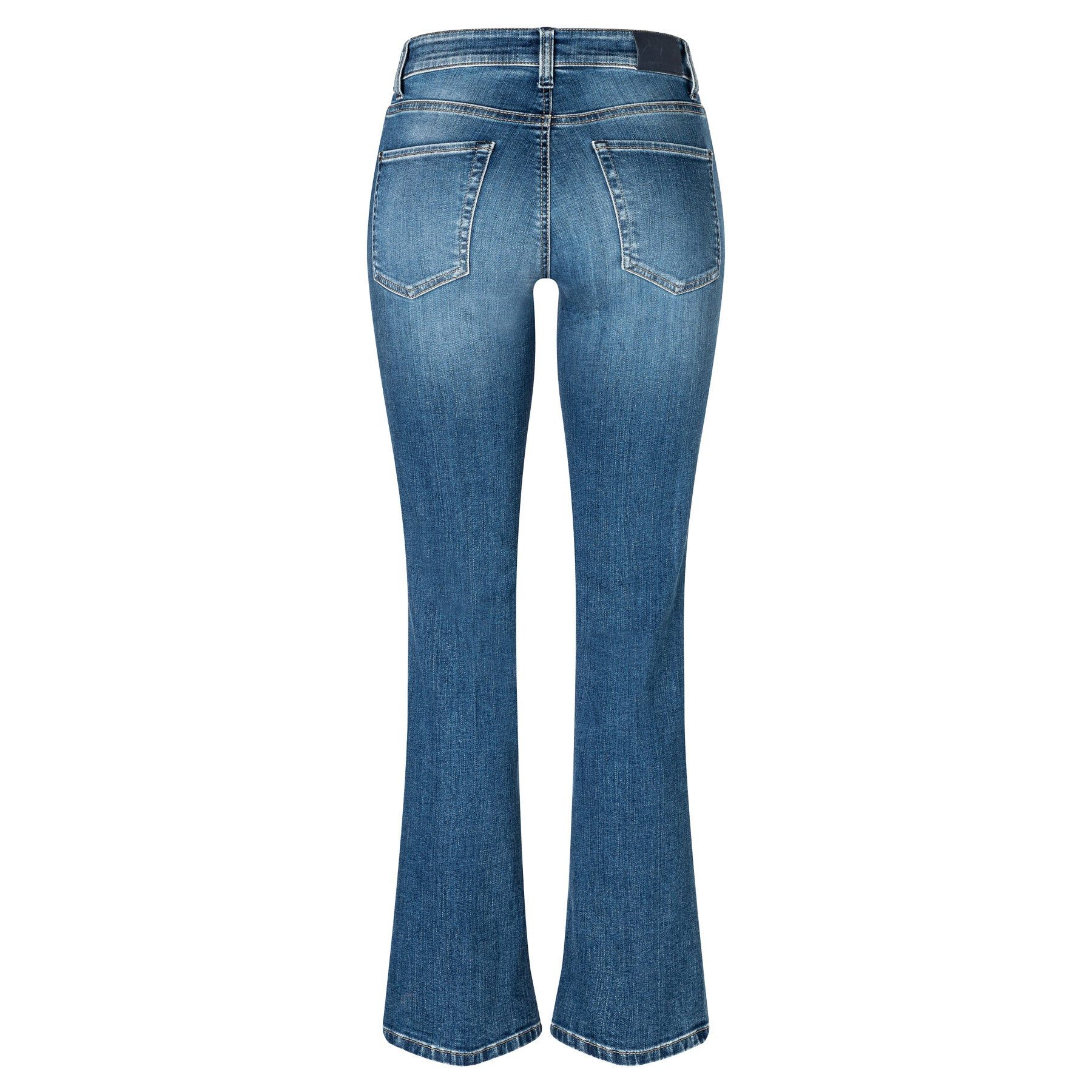Cambio 5-Pocket-Jeans CAMBIO Jeans PARIS FLARED Mid Waist - Medium Contrast Splinted