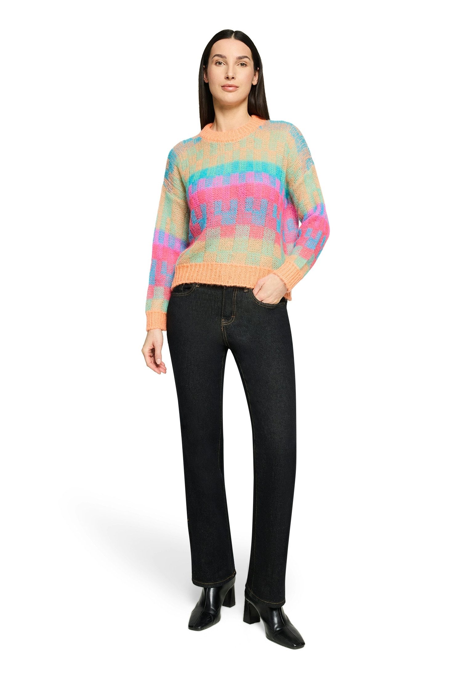 Cartoon Strickpullover Strickpullover - Oversized