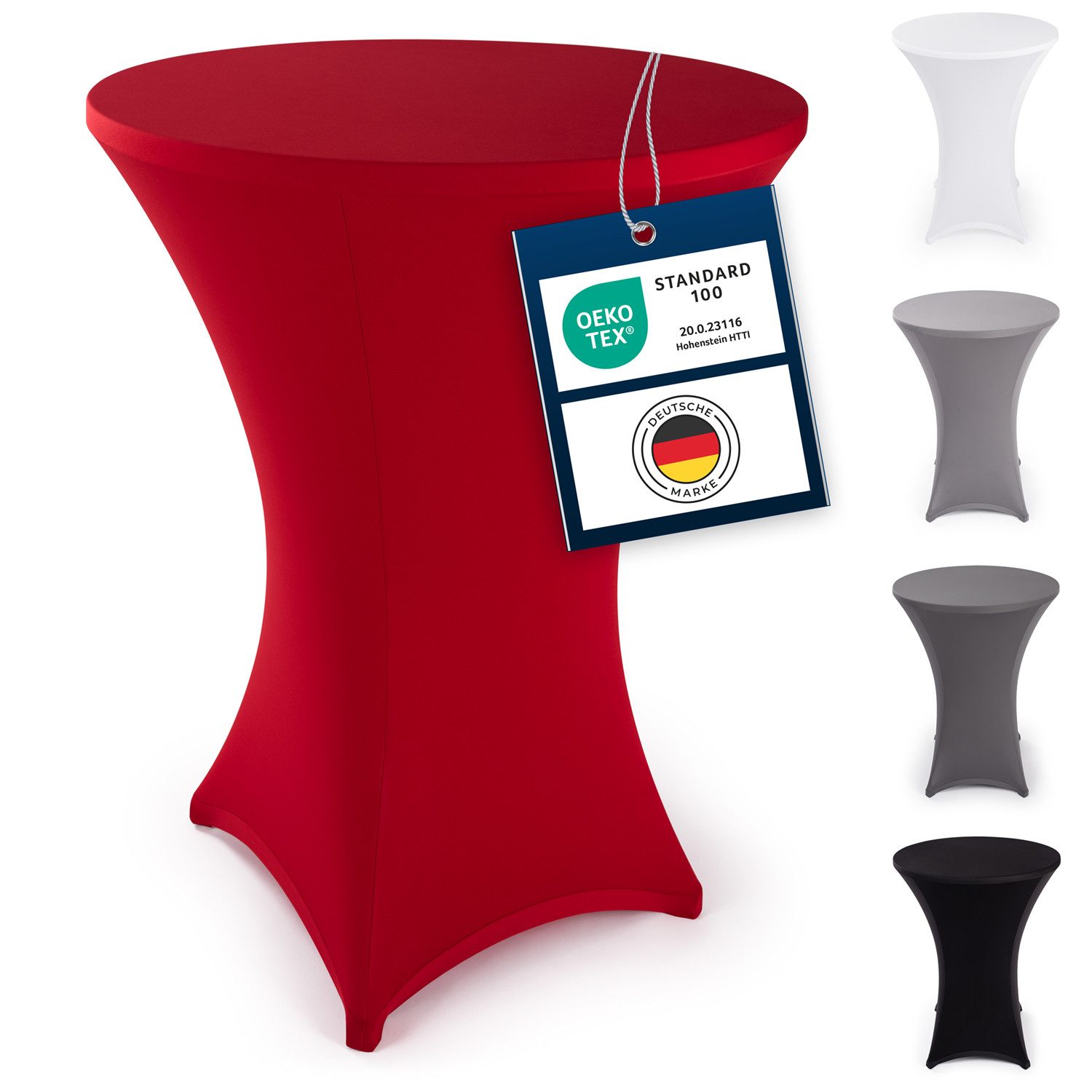 Blumtal Stehtischhusse Stretchbezug Stehtisch Hussen, Elegante Stehtischhusse für Bistrotische