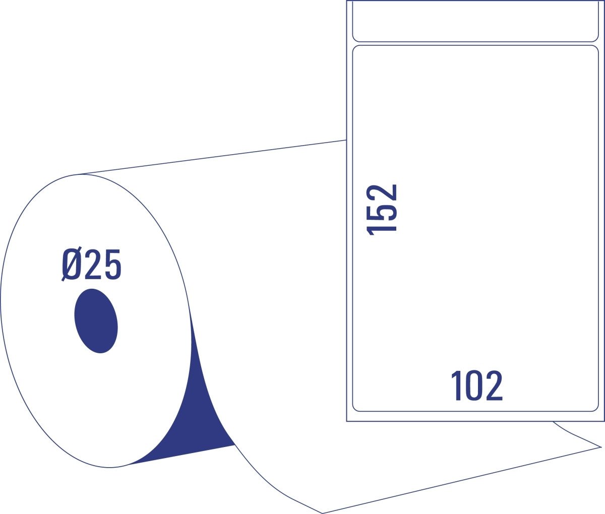 Thumbnail - Avery Zweckform Etiketten Thermodirektetiketten 102x152mm weiß VE= 950 Stück.