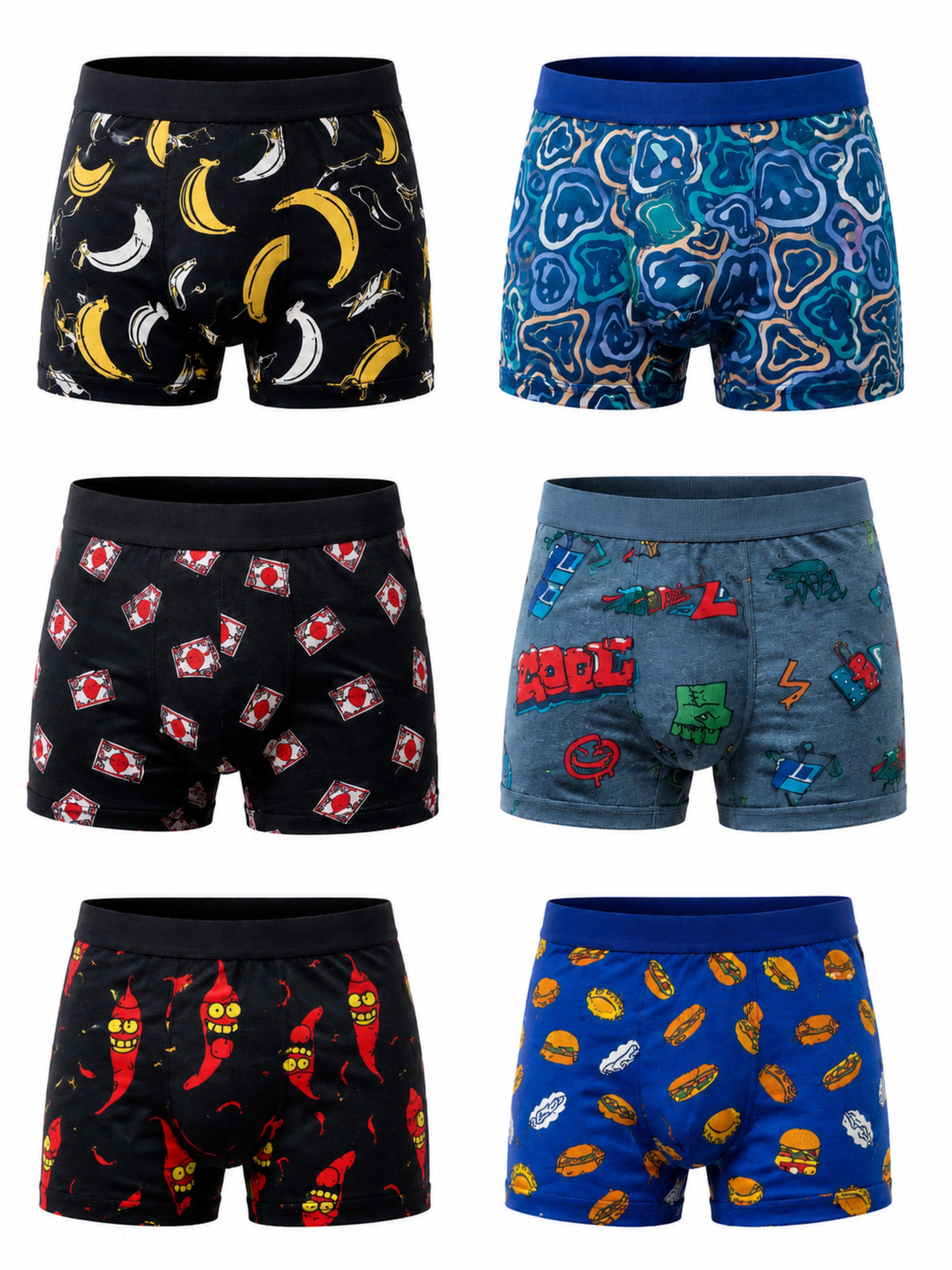 Berrak Boxershorts Herren unterhosen (Packung,Spar-Set, 6-St., 6er-Pack) Premium Qualität -A4480