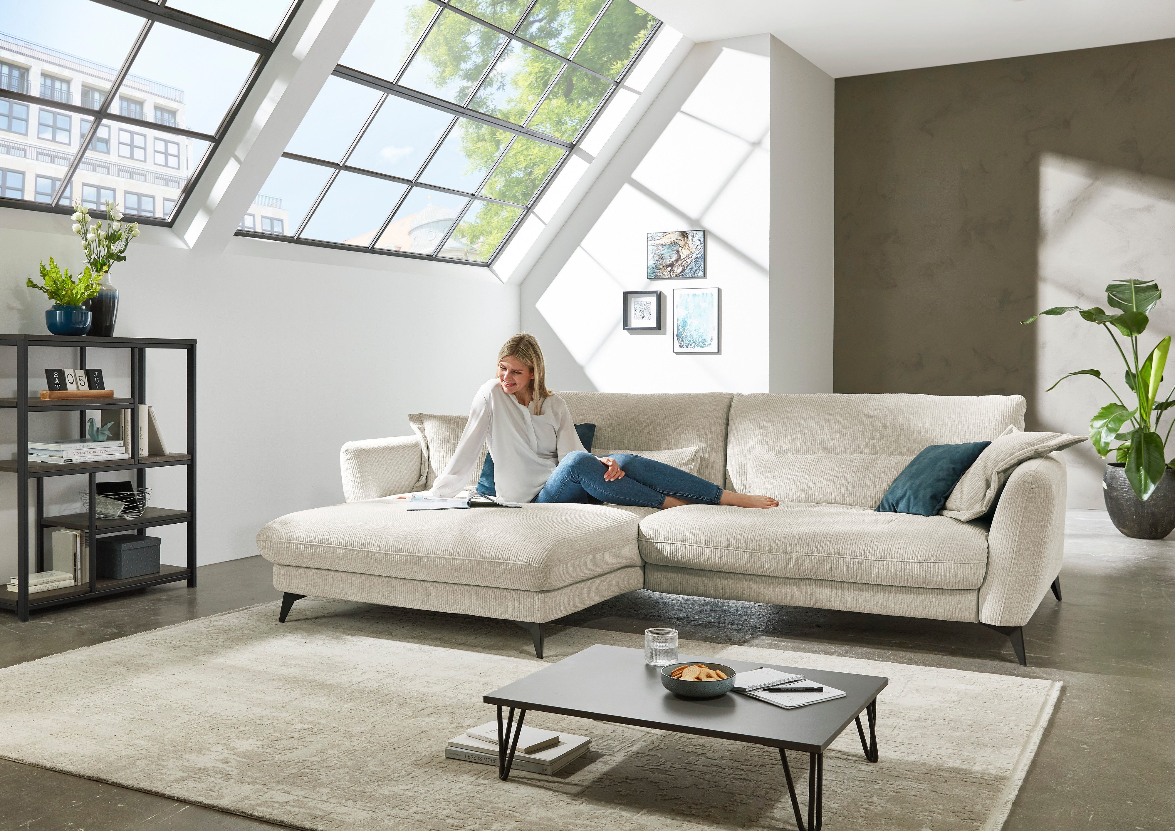 Die PlanBar Ecksofa MP-IN23149 L-Form, Kaltschaumpolsterung günstig online kaufen