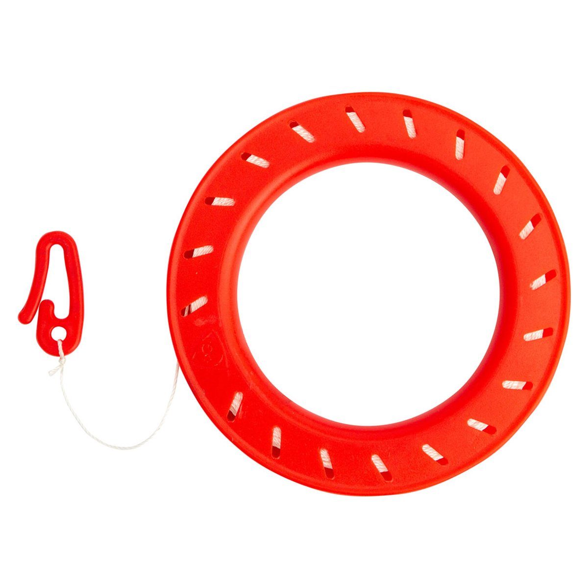 HQ Kiteleine HQ Drachenschnur auf Spule mit Haken 40m 17kp für Einleiner, gedrehte Polyester-Schnur (1-tlg), für Kinderdrachen bis ca. 140 cm Spannweite