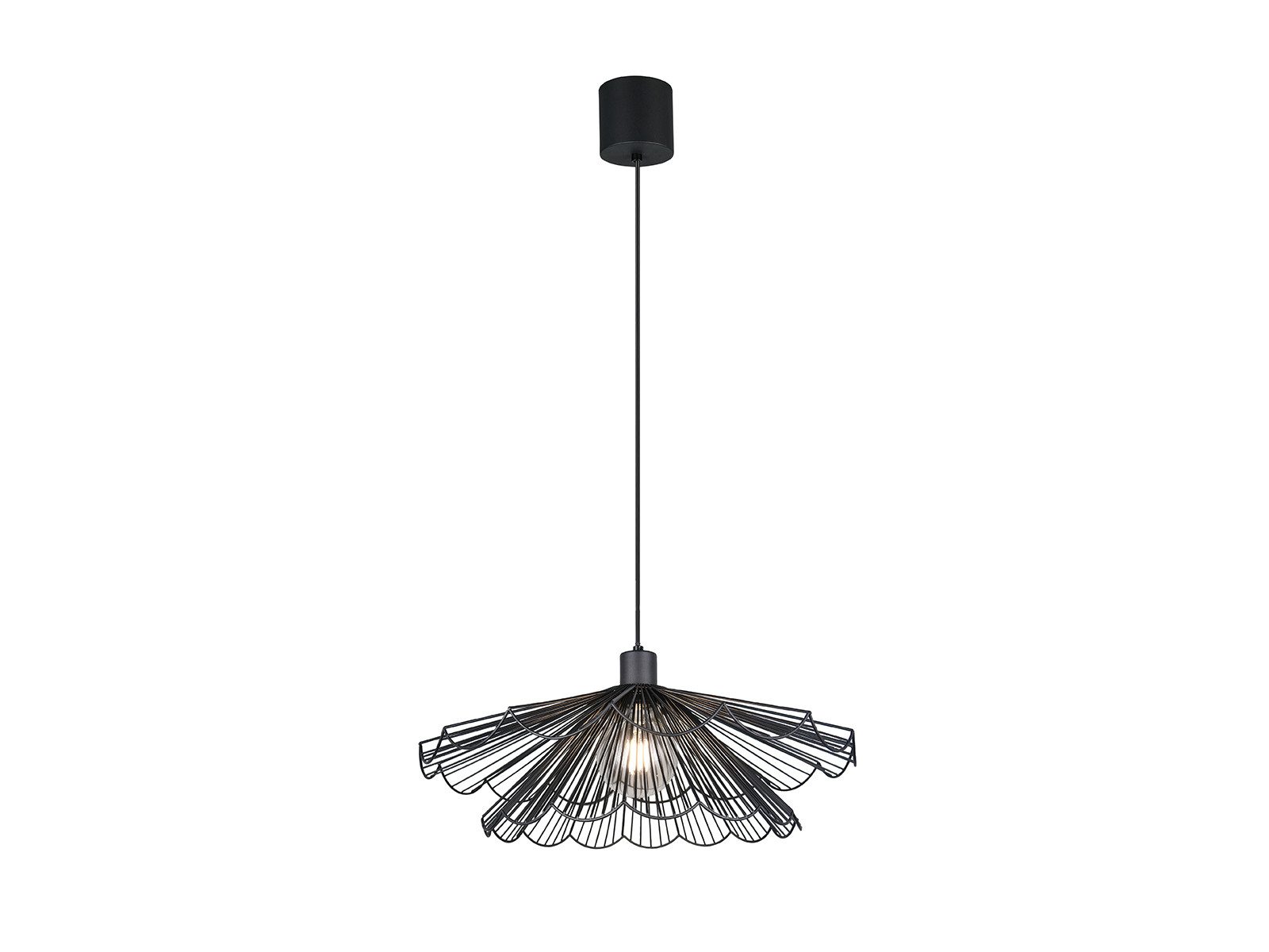 Reality Leuchten LED Pendelleuchte mit Metall Gitter Lampenschirm Ø 50cm, Dimmfunktion, LED wechselbar, Warmweiß, ausgefallene Hänge-Lampe für über Esstisch hängend inkl. Leuchtmittel