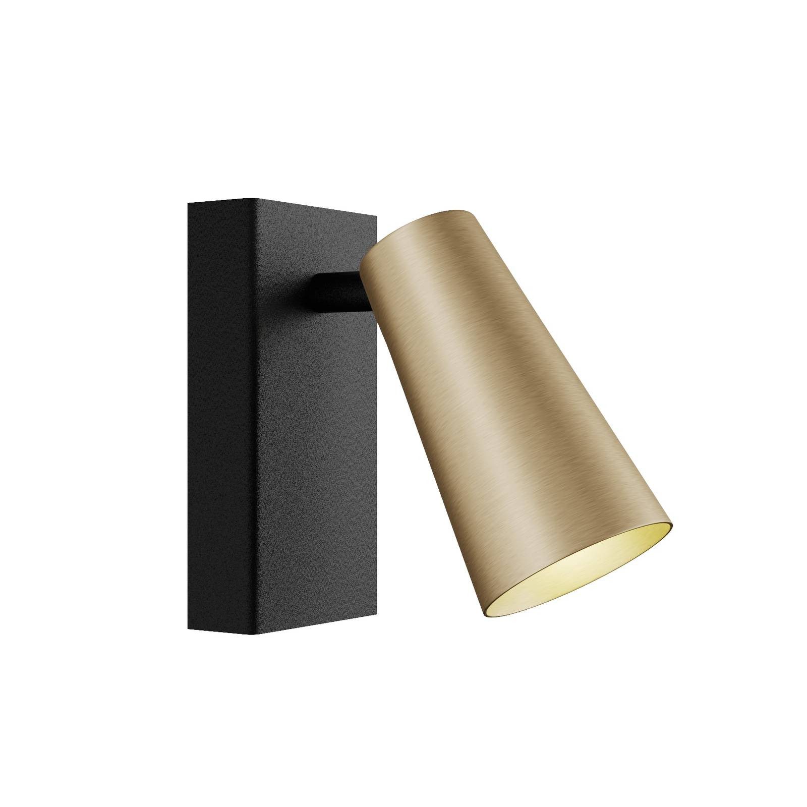 Lucande Wandstrahler Angelina, Metall, Schwarz IP20, 1 x 8 W LED