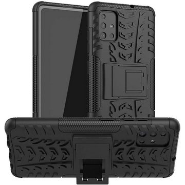 CoolGadget Handyhülle Outdoor Case Hybrid Cover für Samsung Galaxy A51 6,5 Zoll, Schutzhülle extrem robust Handy Case für Samsung A51 Hülle
