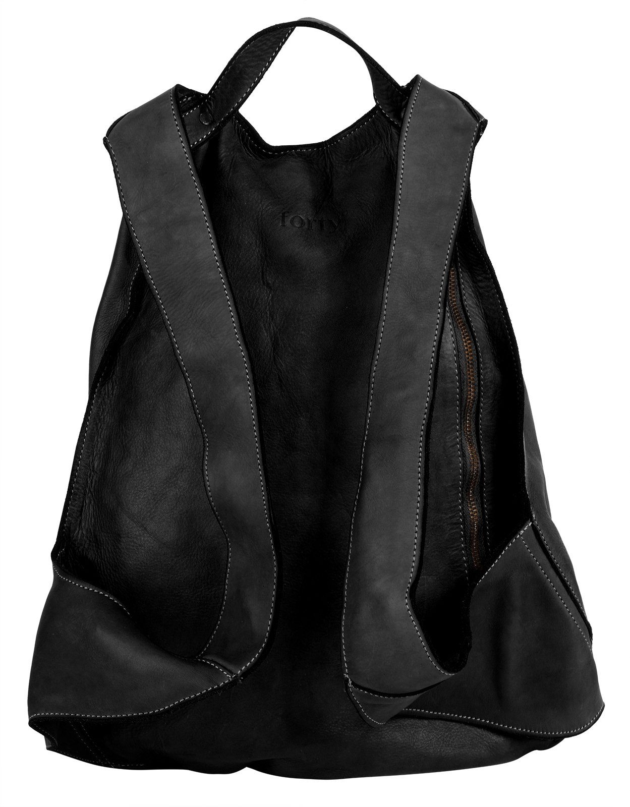 forty° Tagesrucksack, echt Leder, Made in Italy