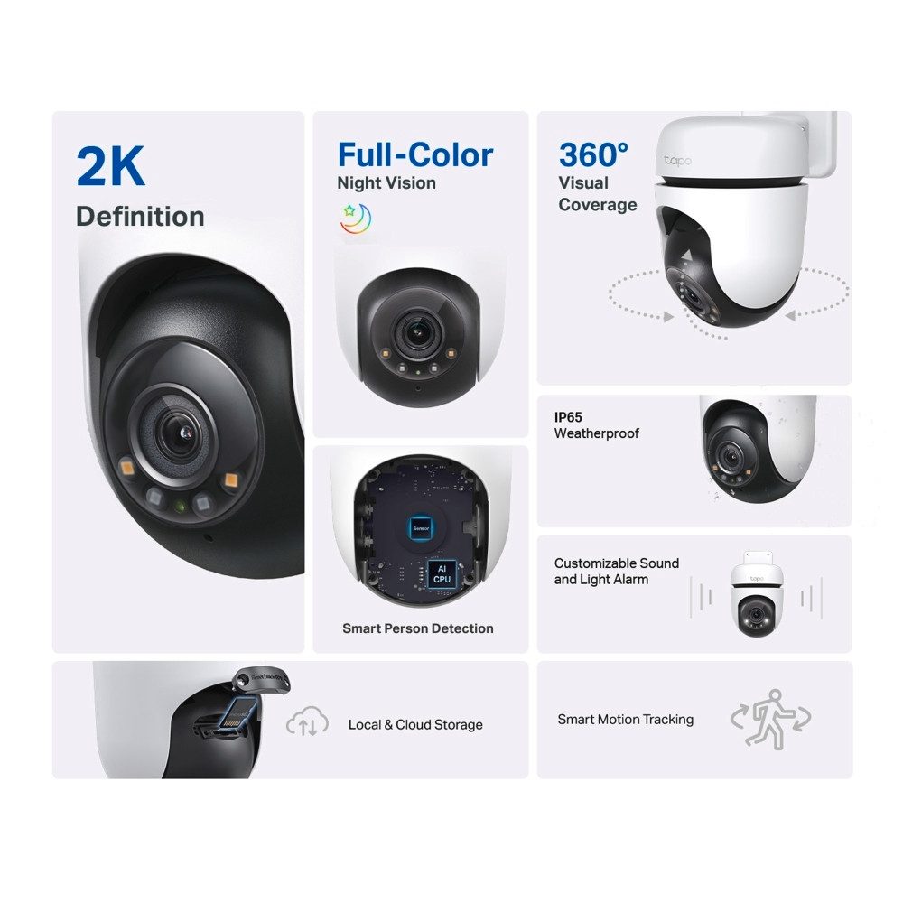 tp-link Überwachungskamera Tapo C510W Outdoor Pan/Tilt Security IP (Außenbereich)
