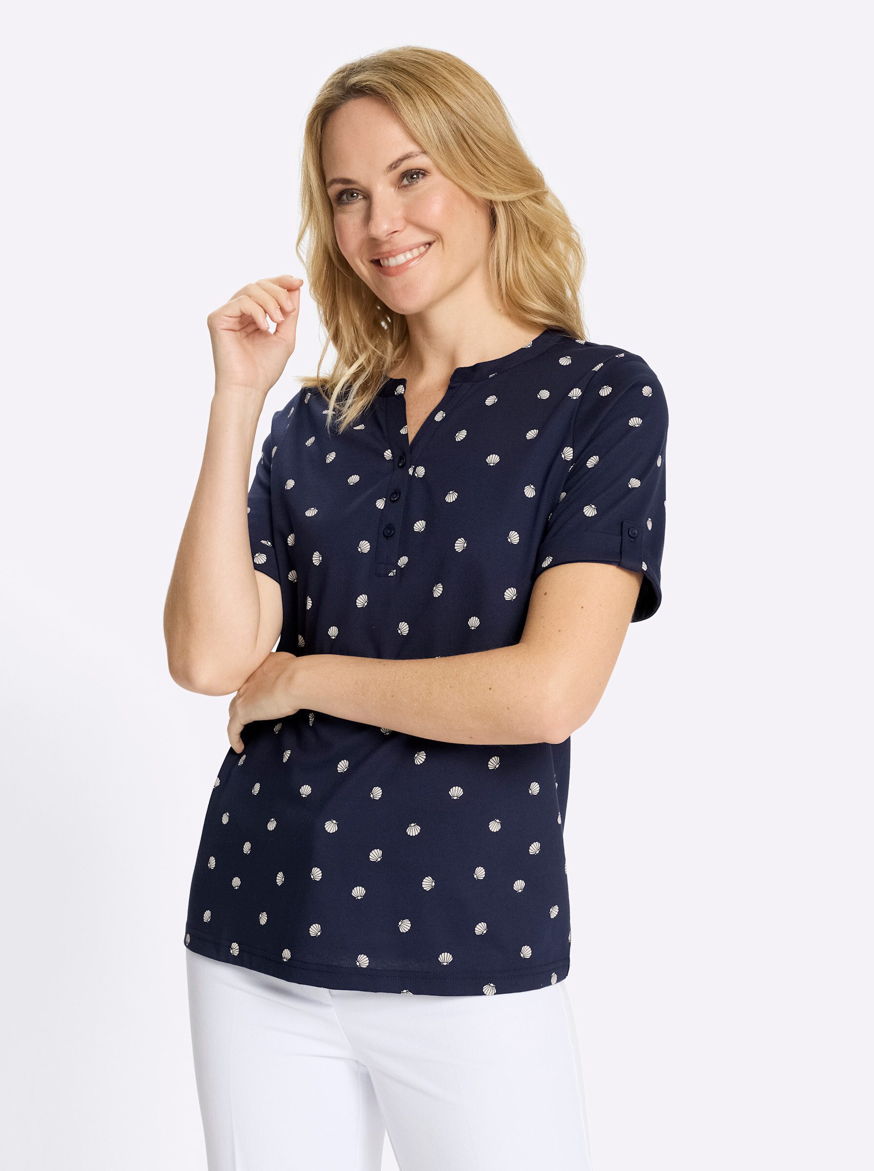 Sieh an! T-Shirt Kurzarmshirt . günstig online kaufen