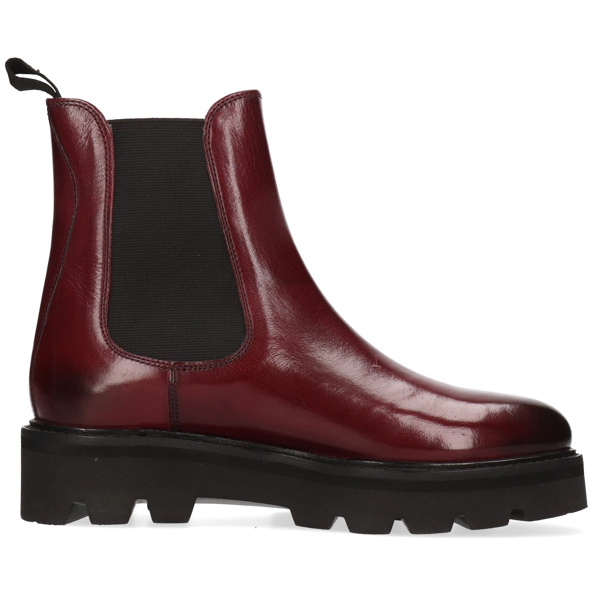 Melvin & Hamilton Leonie 5 Leder-Chelsea Boots für Damen Stiefelette Plateausohlen, Echtes Leder, Vegetabile Gerbung