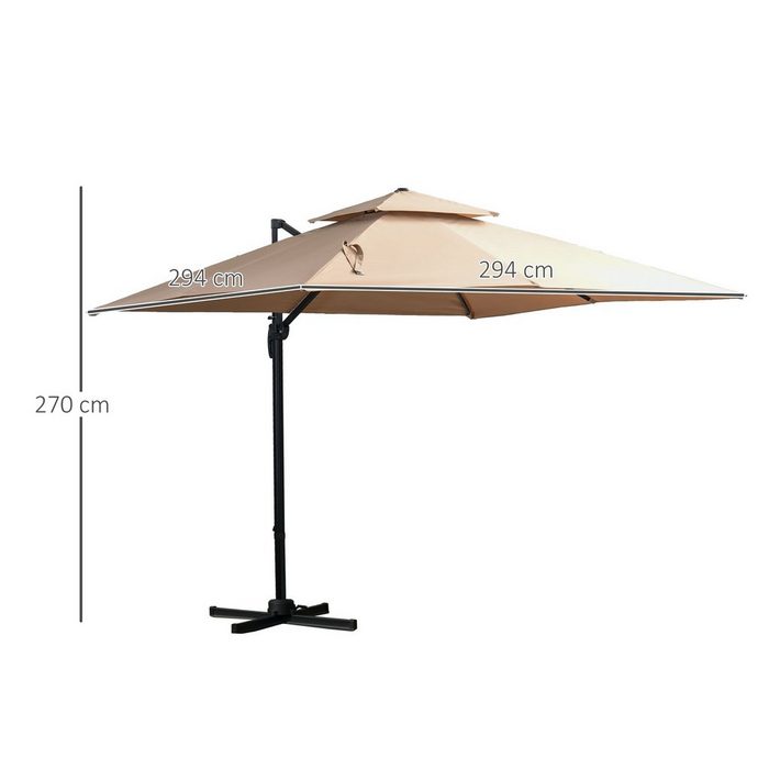 Outsunny Sonnenschirm Cantilever Umbrella RF7586