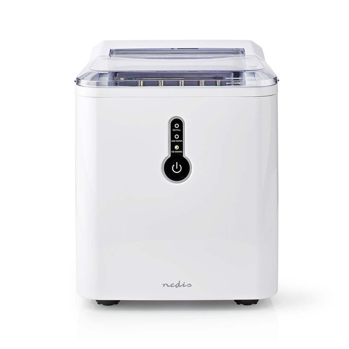 Nedis Eiswürfelmaschine KAIC100FWT, Eiswürfel in 8 Minuten, 12 kg pro 24 Stunden, einfache Bedienung
