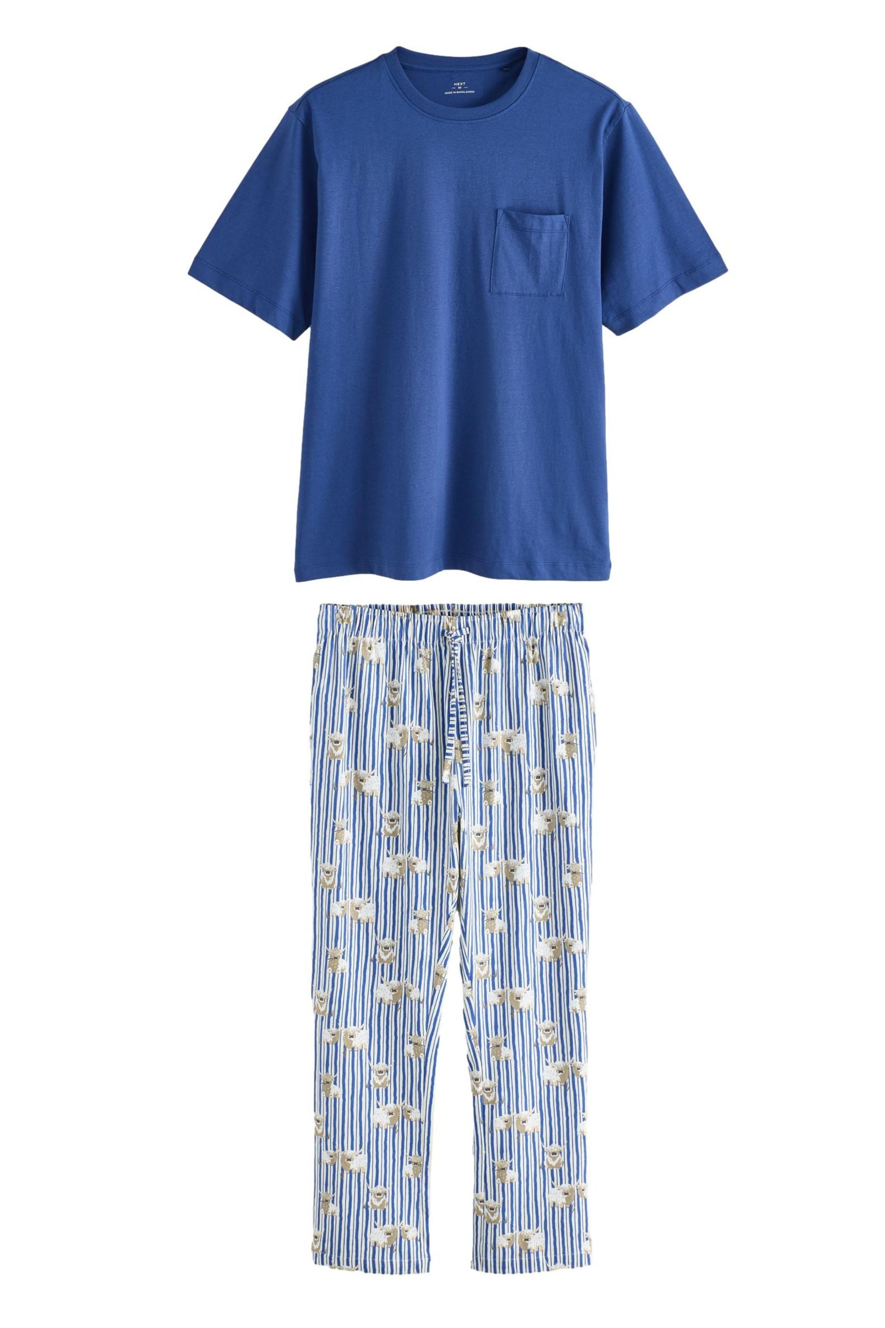 Next Pyjama Kurzarm-Schlafanzug, Hochlandrind Hamish (2 tlg) günstig online kaufen