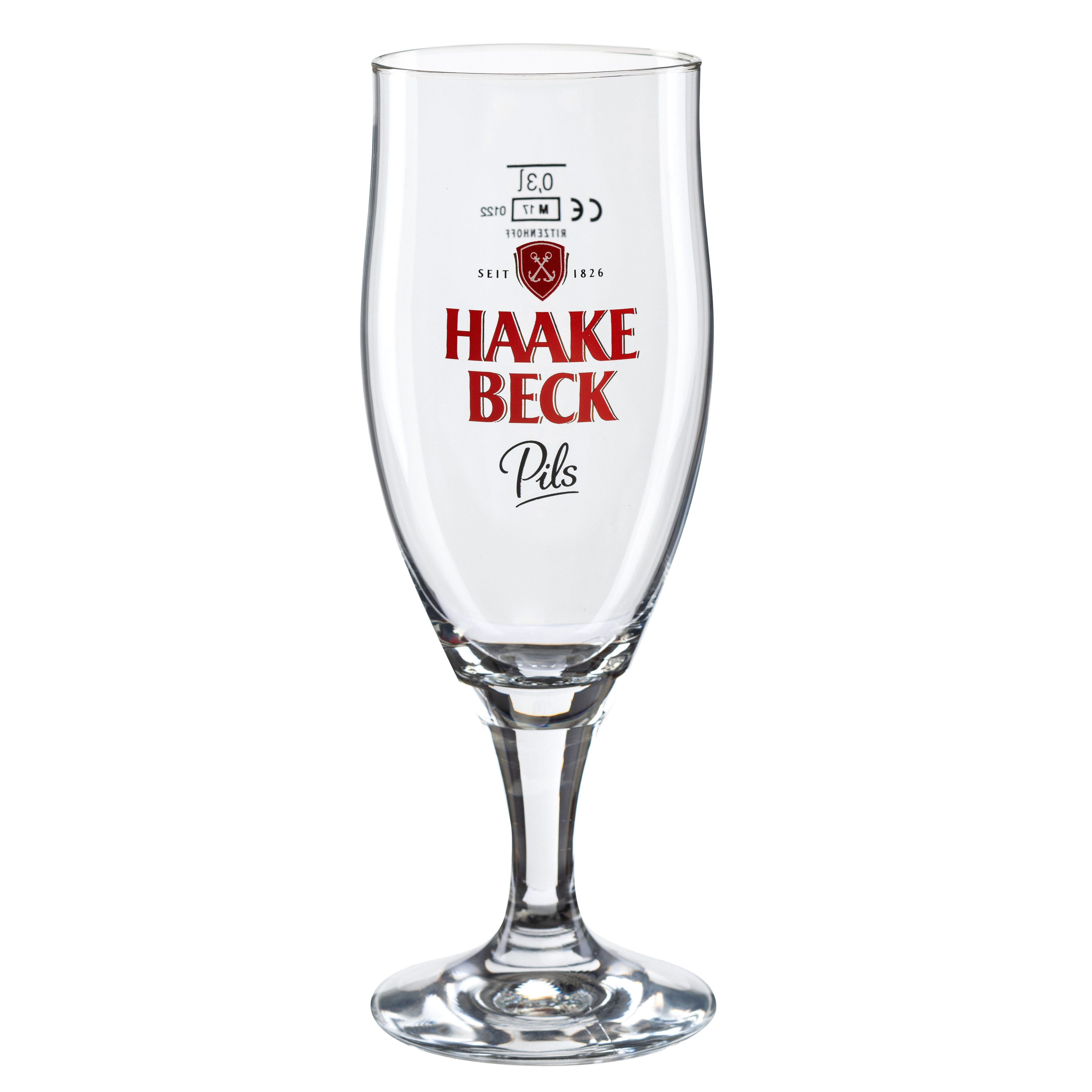 Haake Beck Bierglas Pokalglas 0,4 l – Ritzenhoff Stilglas Bierglas, 6-tlg., Elegant. Robust. Original.