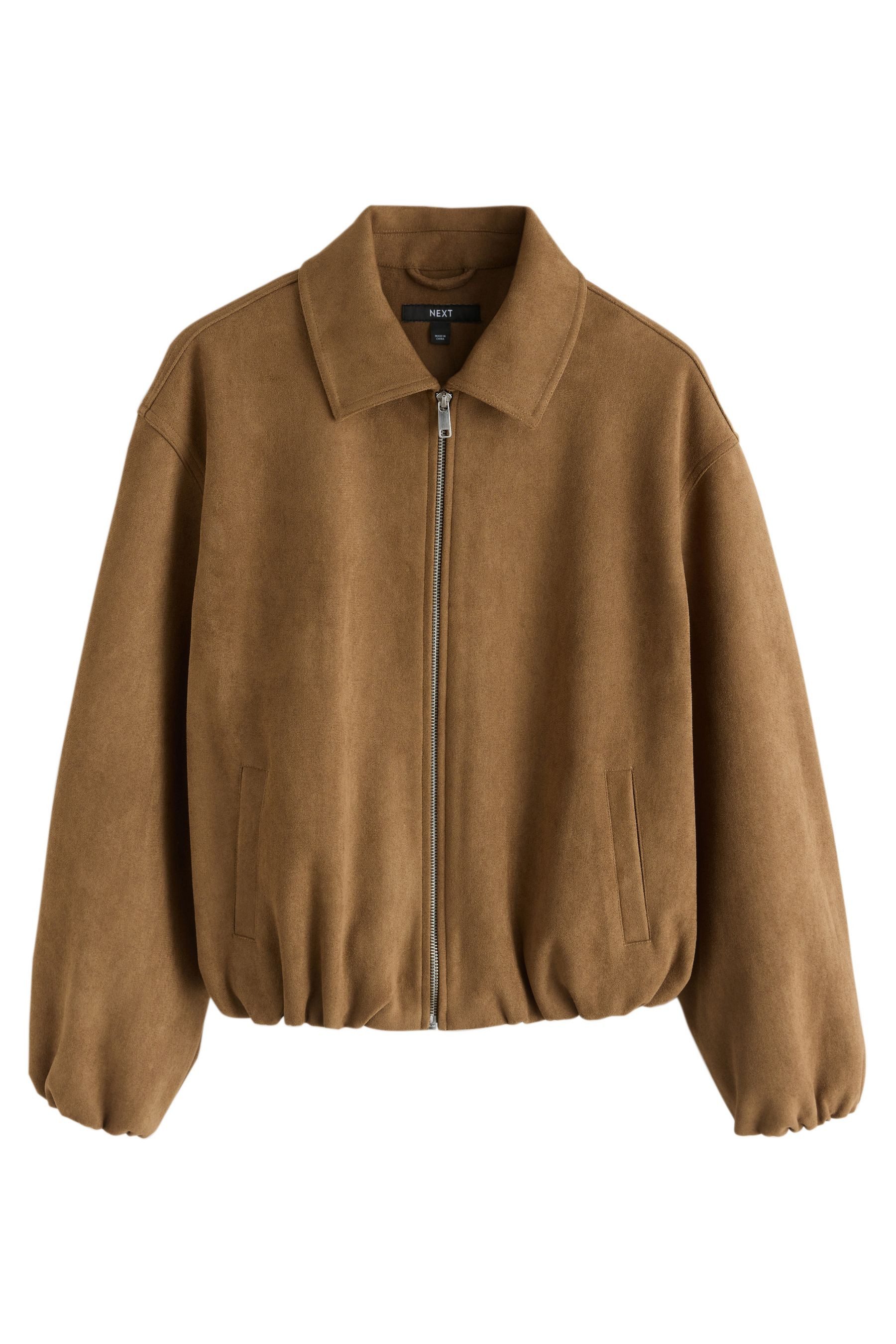 Next Bomberjacke Bomberjacke aus Velourskunstleder (1-St)