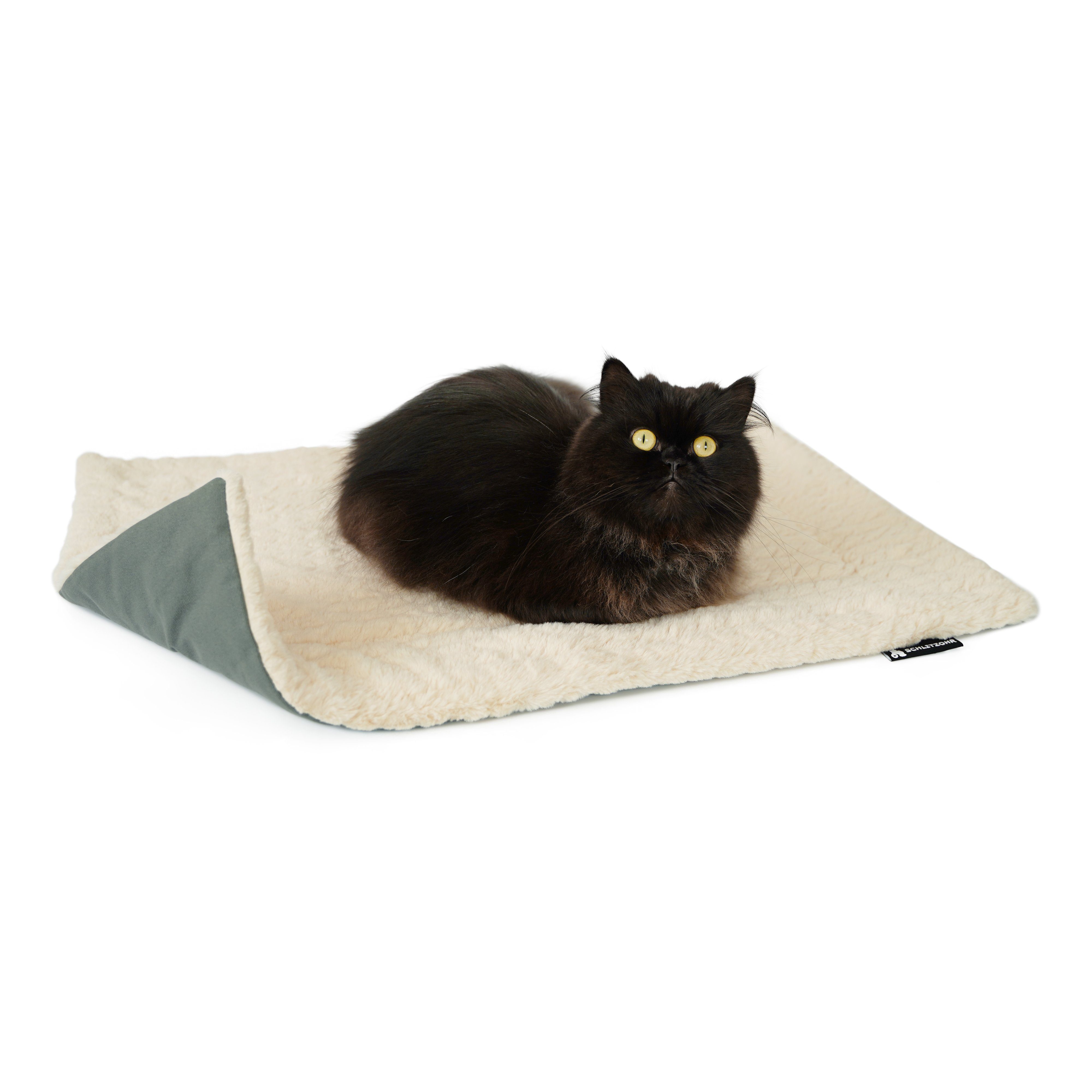 SCHLITZOHR Tierdecke Kuscheldecke Minka für Katzen und Hunde, Katzendecke,  Hundedecke 70x50 cm, Polyester, wendbar, waschbar