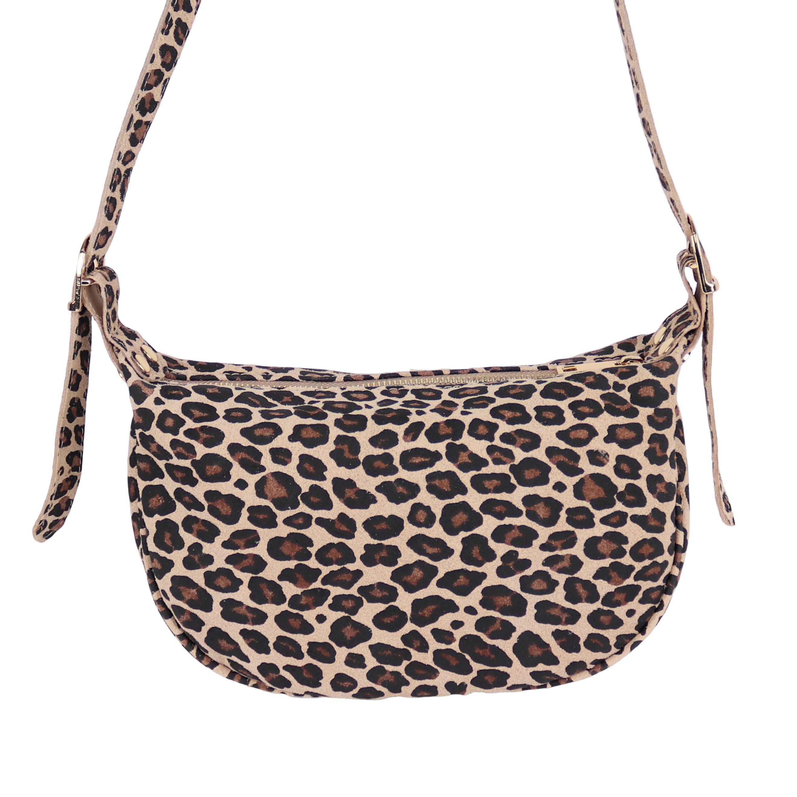 MIRROSI Umhängetasche Damen Crossbody Bag, Wildleder Echtleder Made In Italy, Mittelgroße Damen Tasche 26x16x10cm